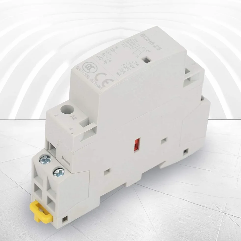 Haushaltss-AC stycznik modułowy 2P 2A 25A 220V / 230V ochrona modułowa, montaż 35-mm w szynie 50/60Hz ochrona automatyzacji, maksymalna częstotliwość włączania/wyłączania 30-krotna/h