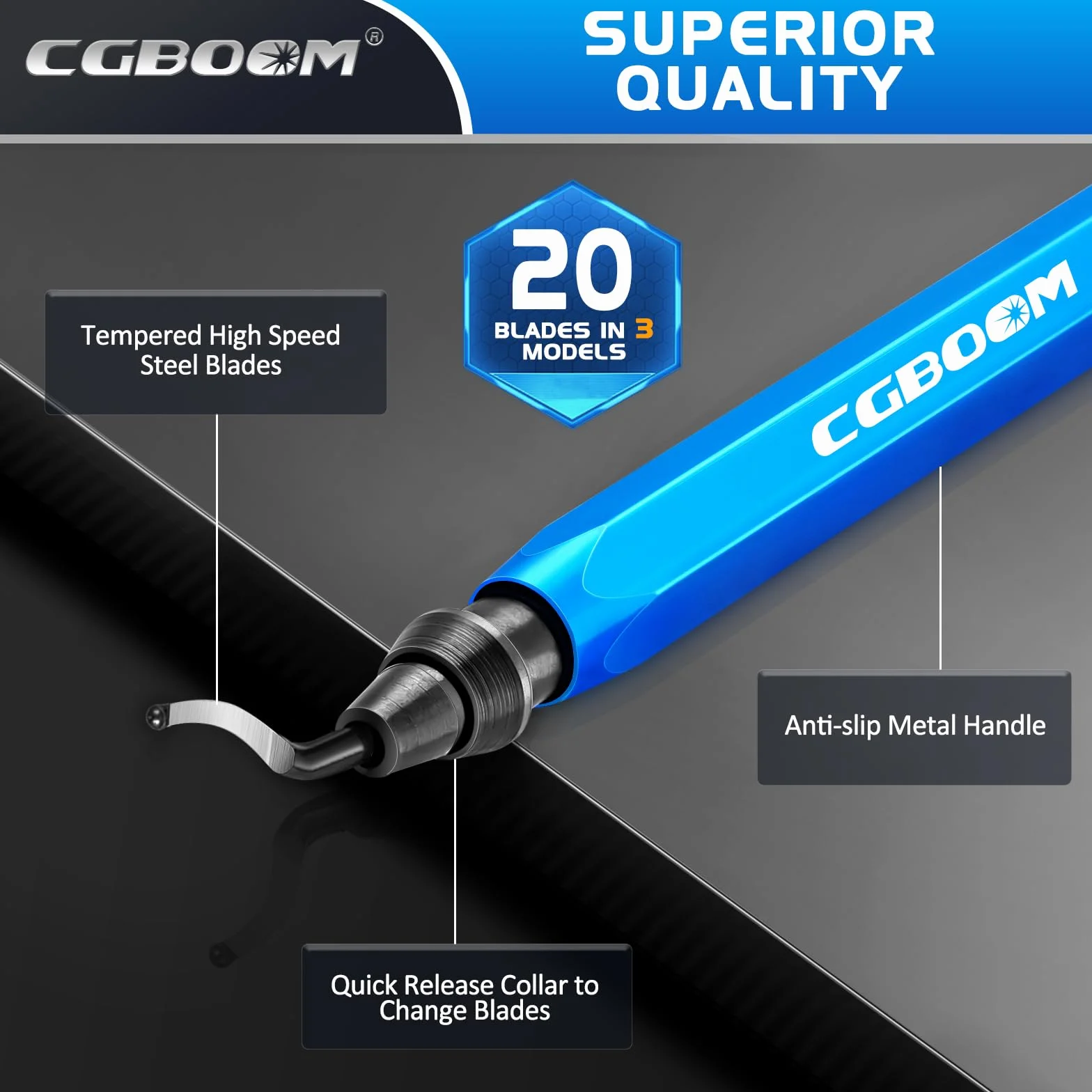 Narzędzie do usuwania zadziorów, Burr Remover z 20 ostrzami w 3 modelach, obrotowe ostrza do depilacji 360°, praktycznenarzędzie do aluminium, druku 3D, miedzi i stali metalu, plastiku