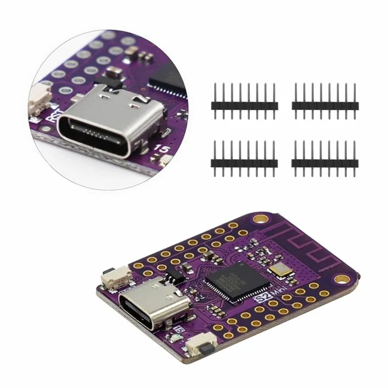 Moduł S2 Mini V1.0.0 ESP32-S2 oparty na płycie rozwojowej ESP32-S2 4 MB Flash 2 MB PSRAM WiFi kompatybilny z MicroPython, 3 sztuki