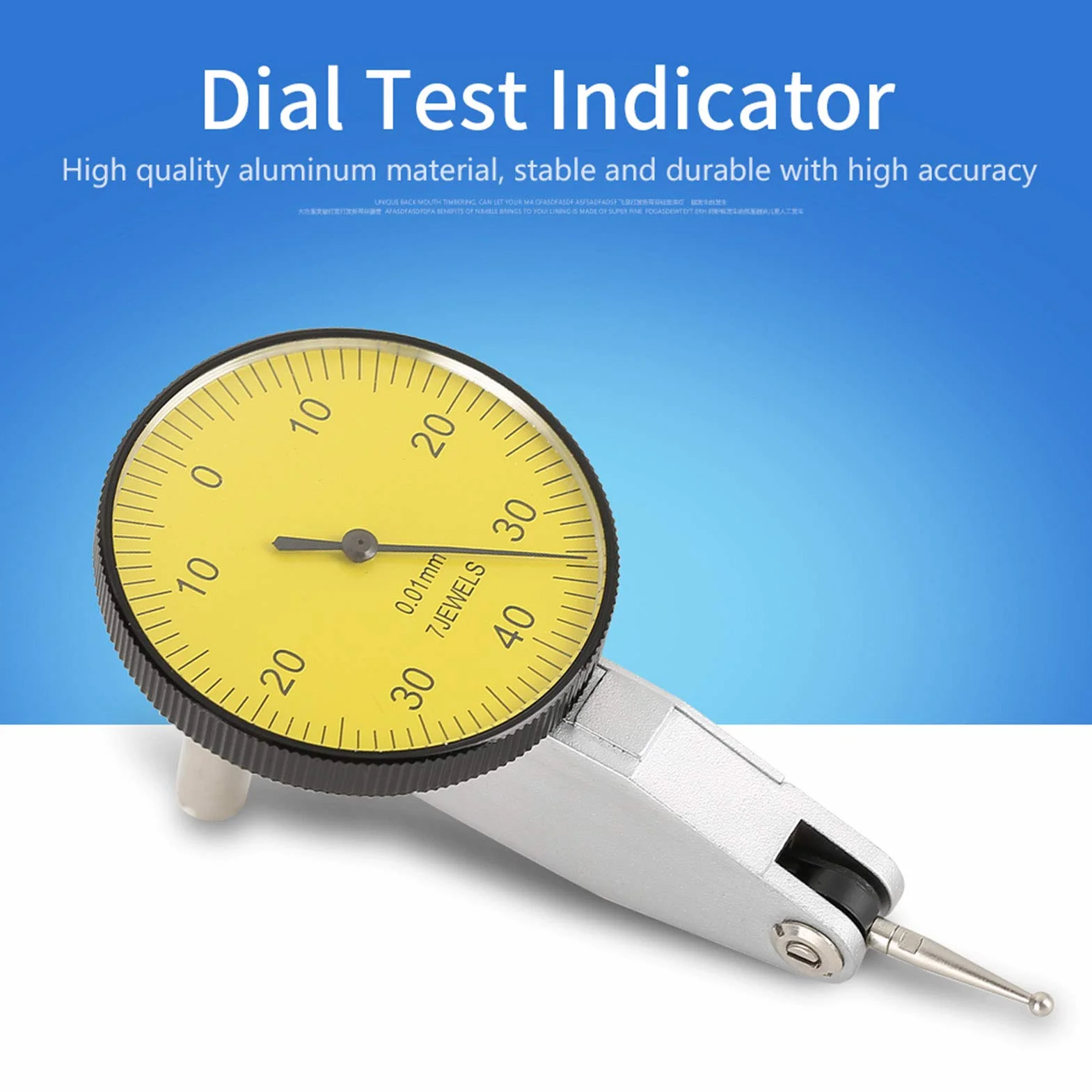 Elprico Dial Test Indicator, Präzision 0,01 mm, Metrisch, Hebelmessgerät, mit Aufbewahrungskoffer