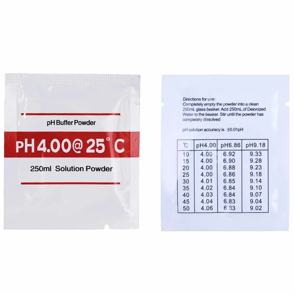 15x proszek kalibracyjny do mierników pH 4.00 | 6.86 | 9.18, proszek kalibracyjny pH, zestaw do kalibracji buforów pH