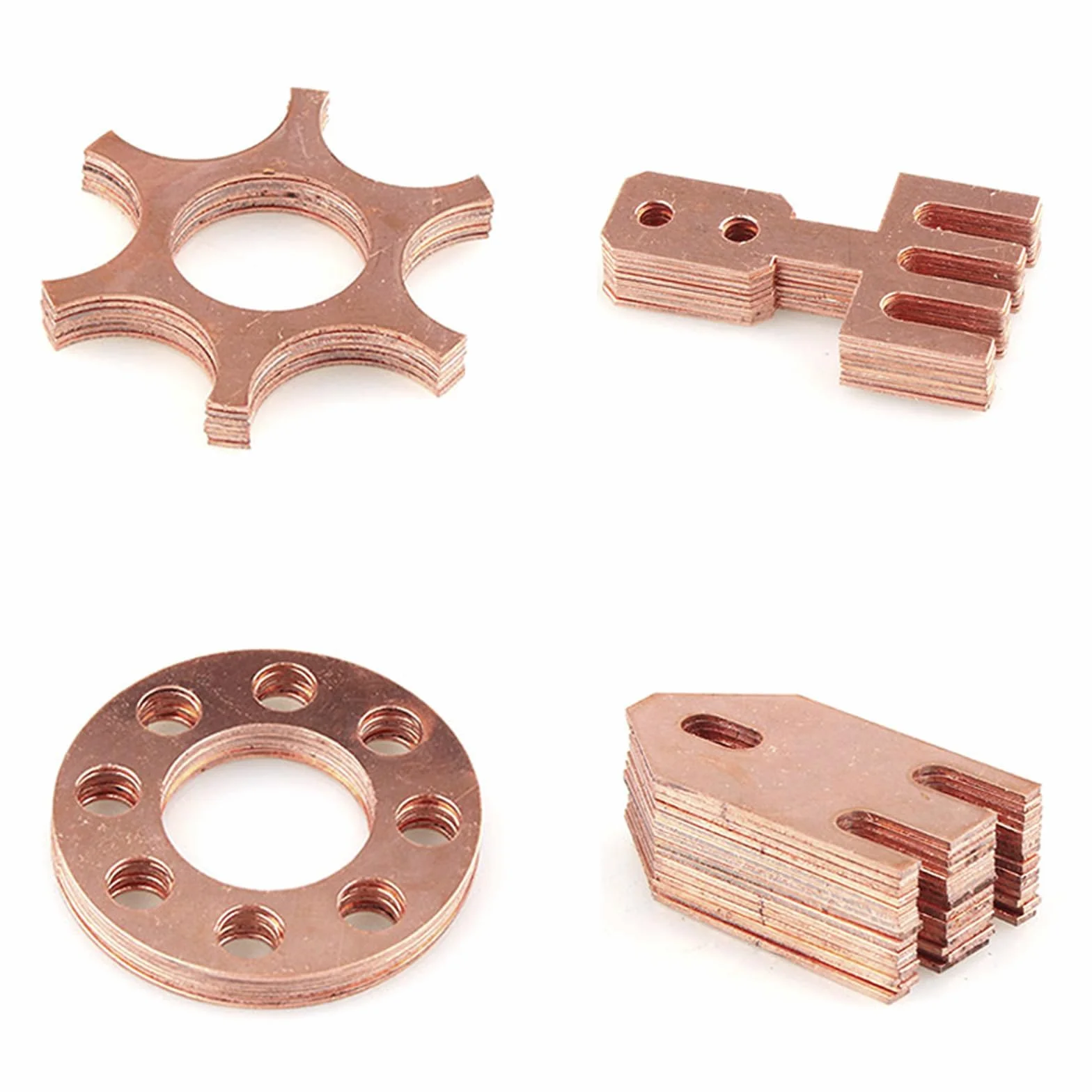 2PCS Czysta Płyta miedziana 15x15cm, 0.5mm grubość, Czystość miedzi 99.9%, kwadrat Czysta Arkusz miedziany Dla biżuteria DIY Rzemiosło model malowanie