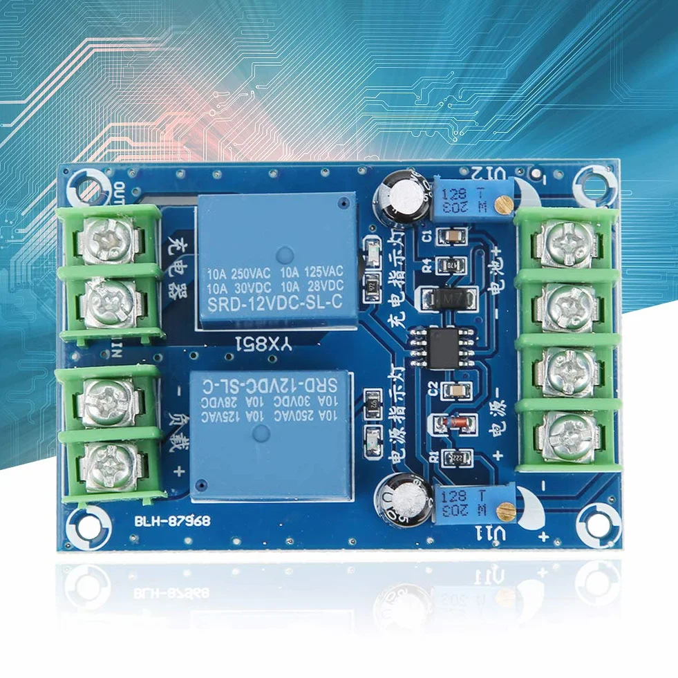 DC 12V 10A Moduł Automatycznego Przełączania Zasilania Moduł Przełączania Akumulatora Zapasowego Zasilanie Awaryjne Kontroler ładowania Moduł Zasilania, Moduł Przełączania
