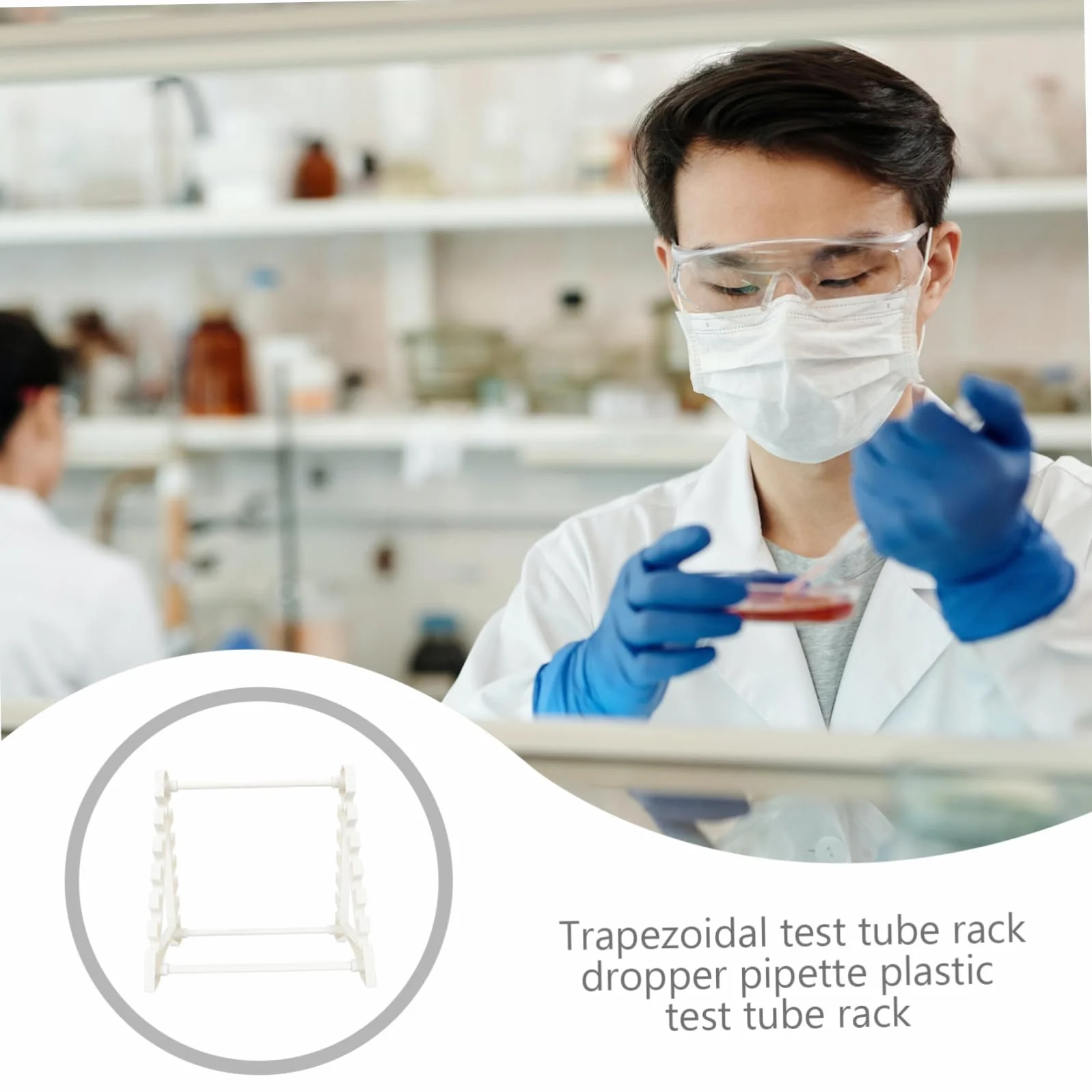 Mobestech 1 Szt Plastikowy Stojak Na Probówki Kroplomierz Pipetę Termometr Przechowywanie W Szpitalu I Laboratorium