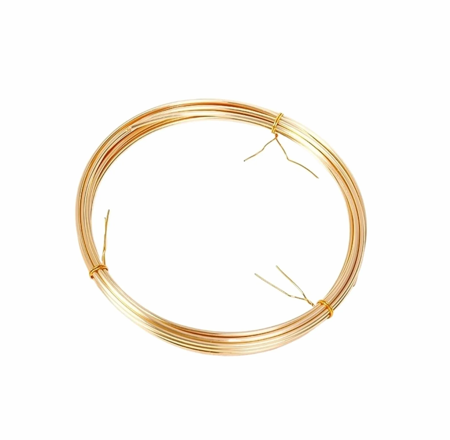 5 metrów 18-karatowy pozłacany drut miedziany tworzenia biżuterii mosiężny drut metalowy do ręcznie robionej biżuterii z drutu (Color : 18K Real Gold Plated, Size : 0.8MM -5Meters)