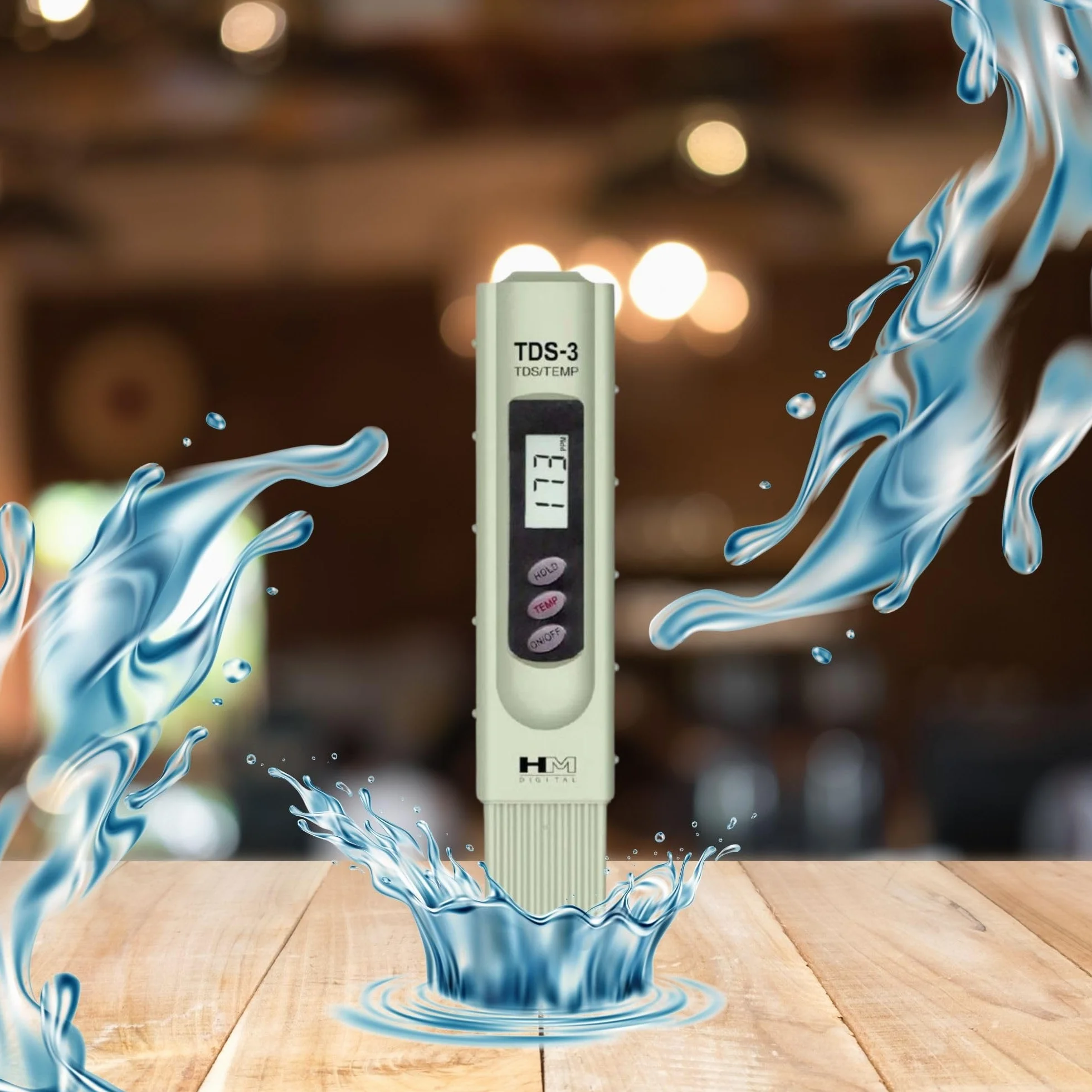 HM Digital TDS-3 ręczny miernik TDS 0-9990 ppm futerał