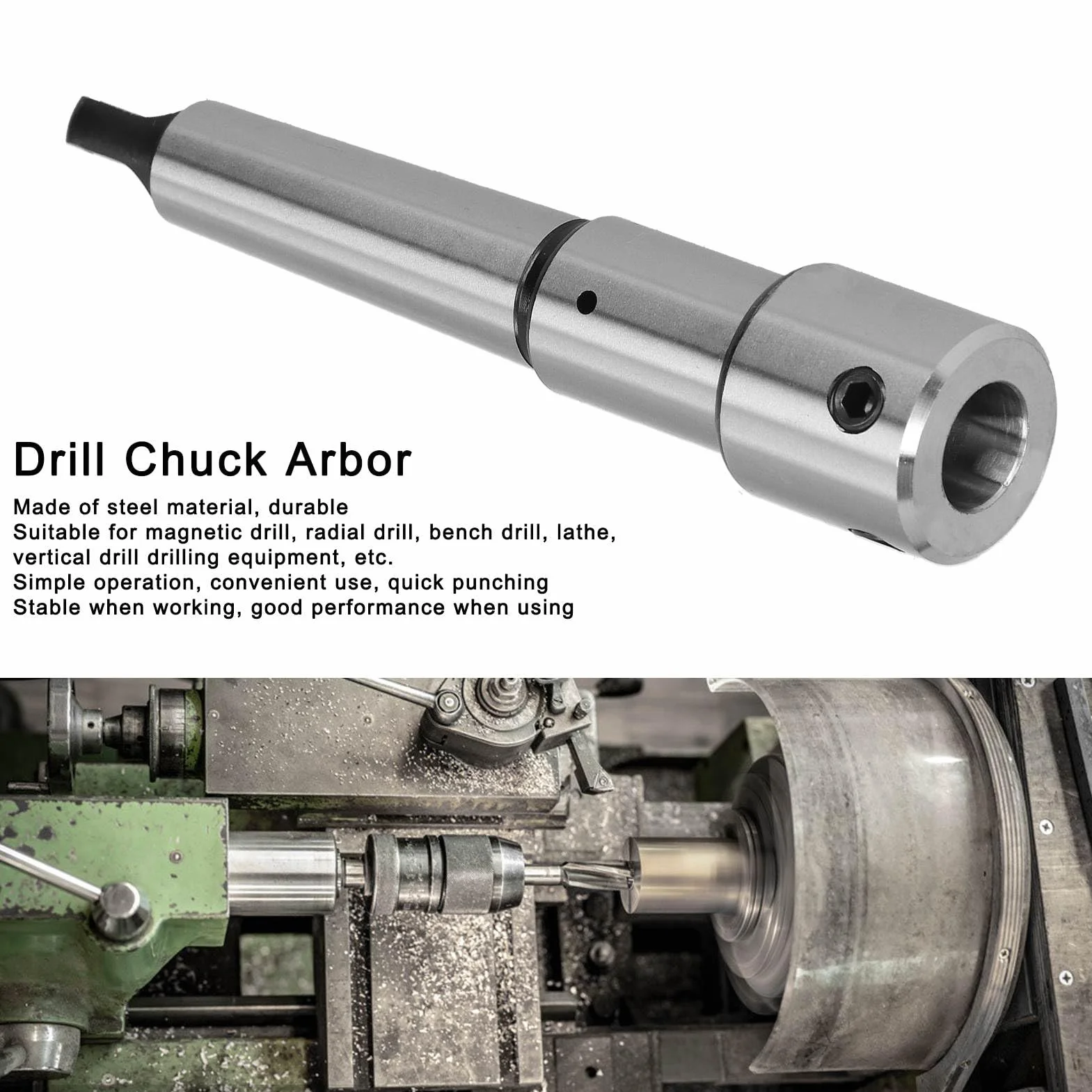 Adapter Weldon MT3 Trzpień Stalowy Uchwyt Wiertarski 19.05mm