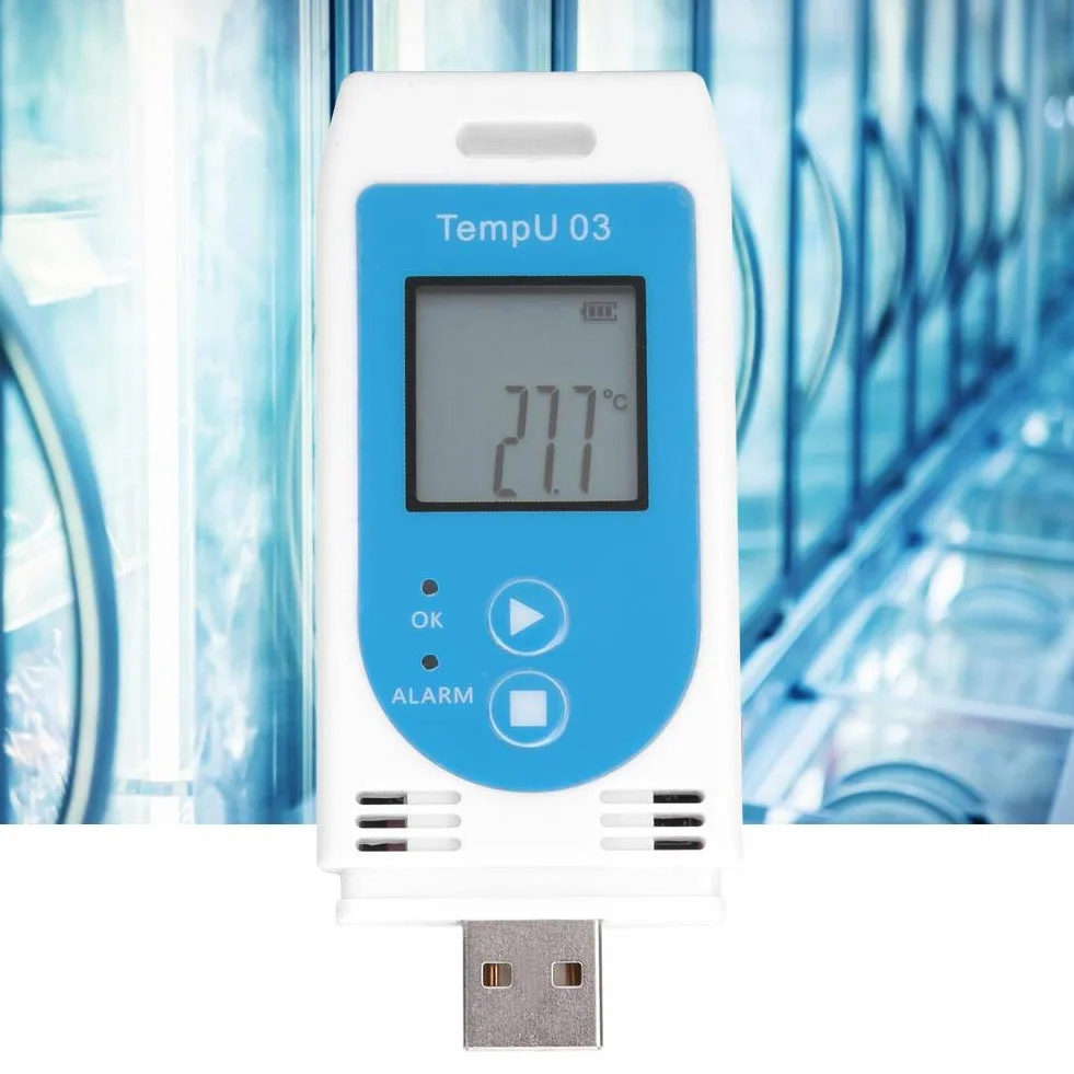 Rejestrator temperatury i wilgotności, LCD Rejestrator temperatury i wilgotności USB Rejestrator danych PDF Rejestrator danych do rejestracji temperatury i wilgotności