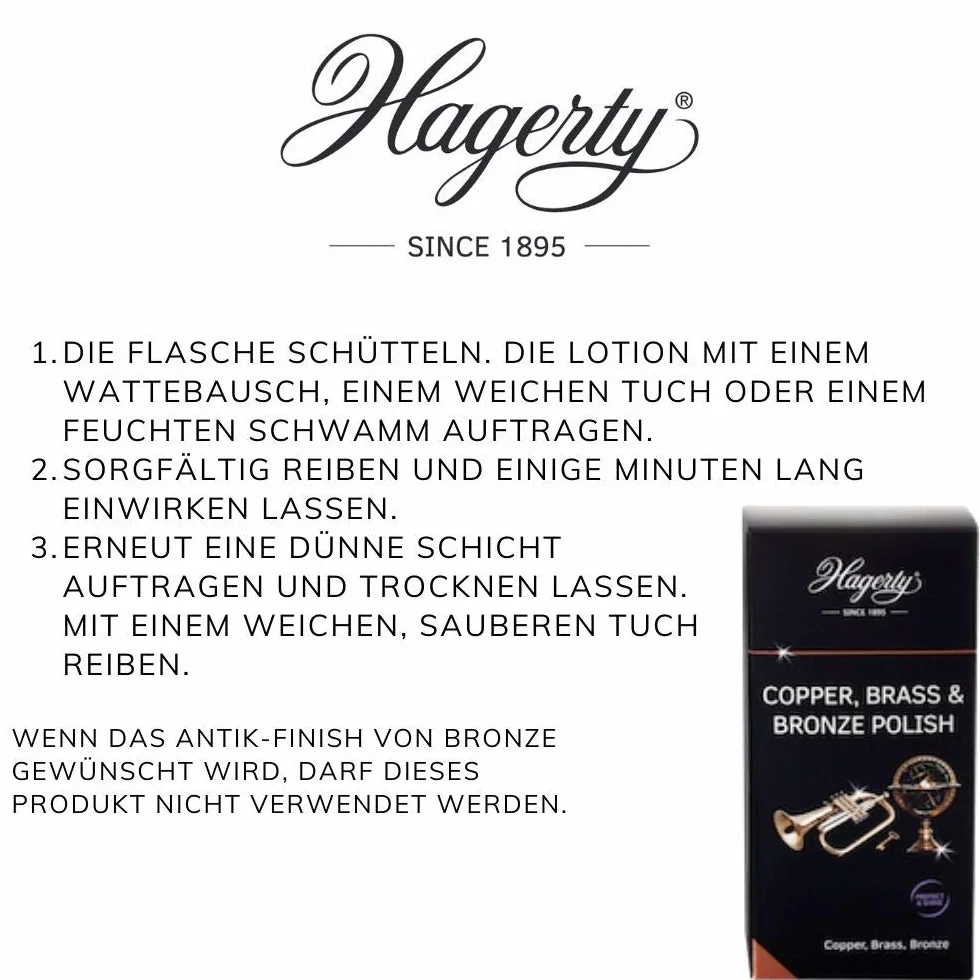 Hagerty Copper/Brass/Bronze Polish, 250 ml