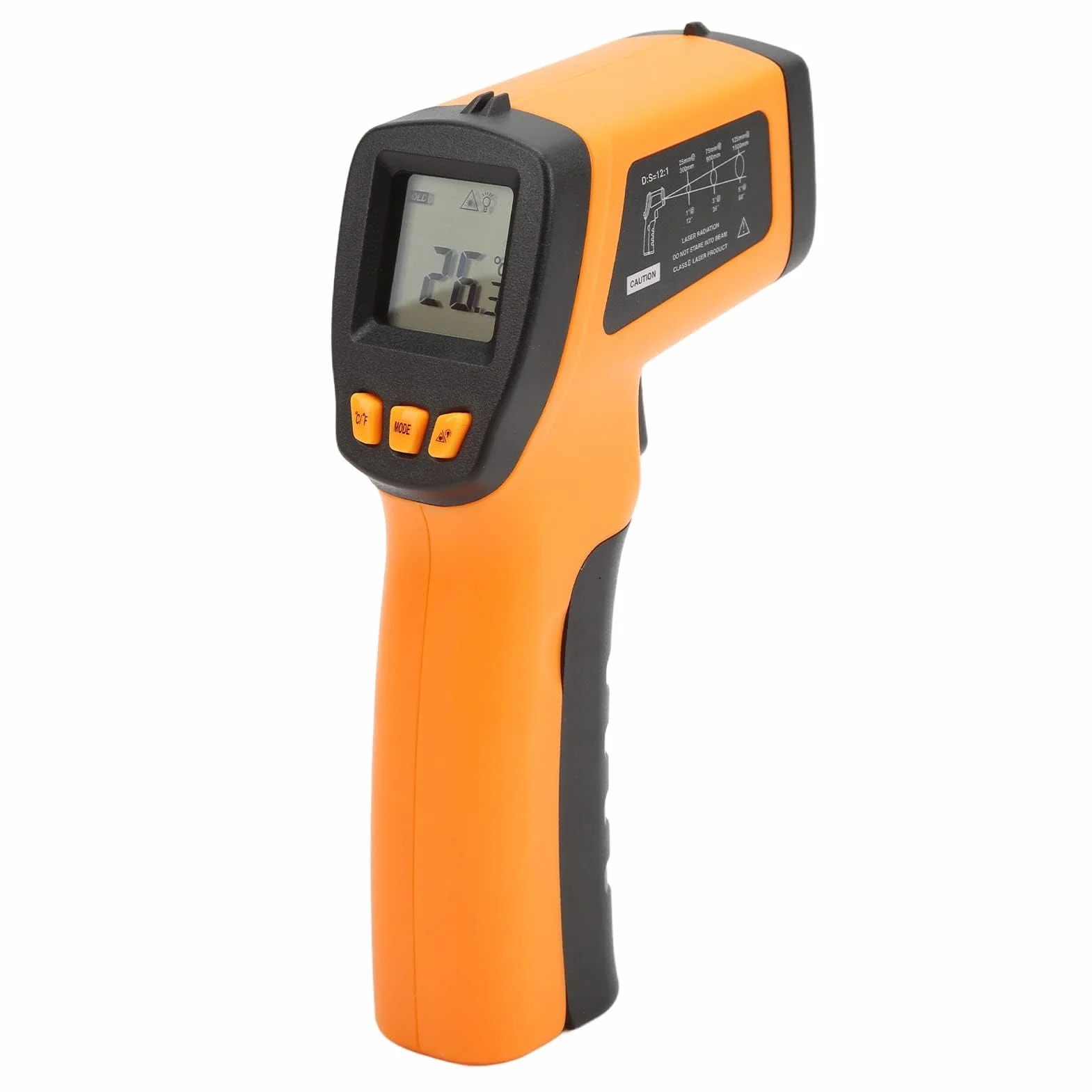 Cyfrowy Termometr na Podczerwień 420E -50~420℃ Ręczny Bezdotykowy Pistolet do Pomiaru Temperatury