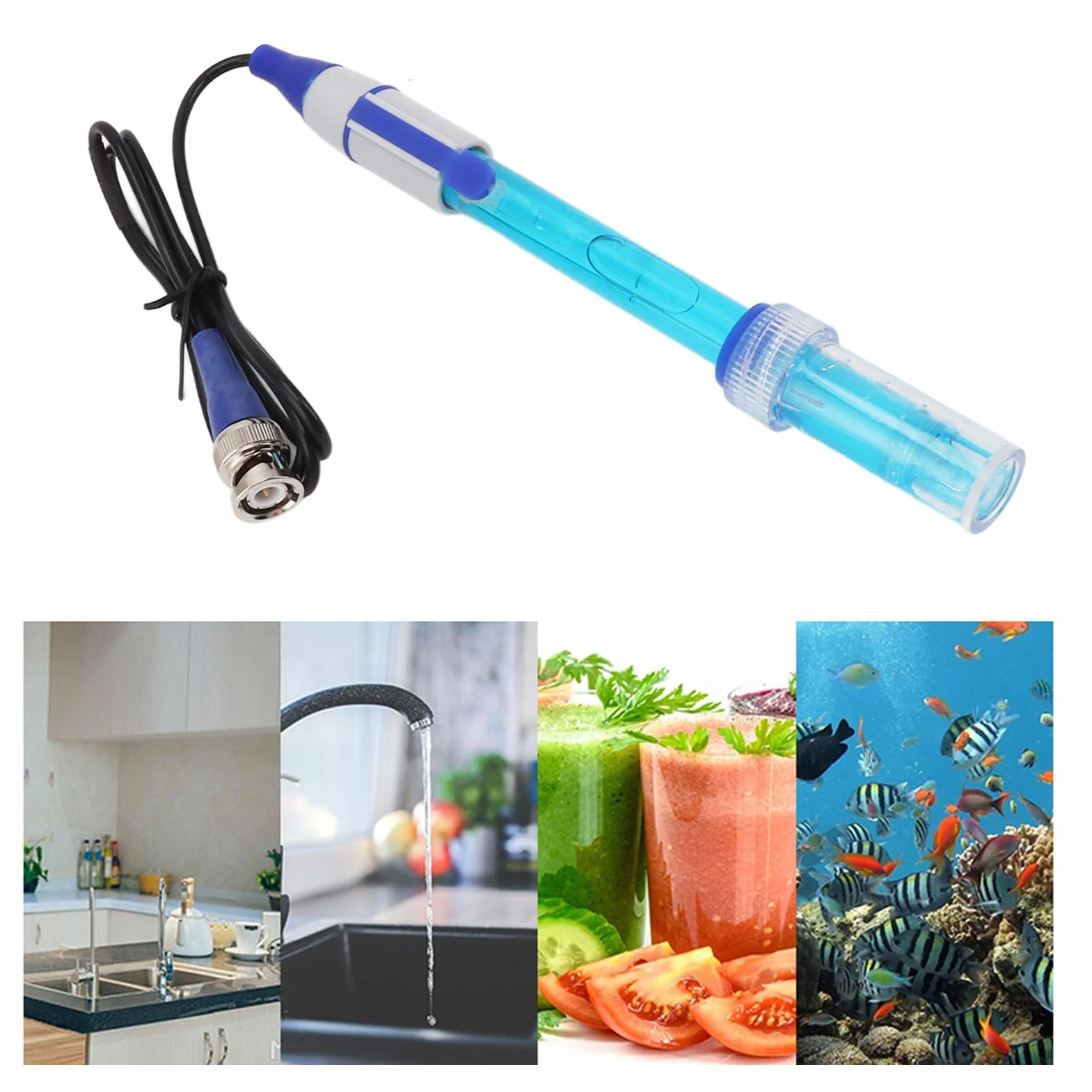 Elektroda Ph Bnc Laboratoryjny Miernik Ph Sonda Kombinowana Akcesoria z Kompozytem do Sondy Testowej Tester Ph Wody Sonda Testowa Mierniki Ph