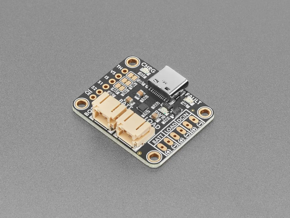 Adafruit bq25185 USB/DC/Solar Litowo-jonowy/Polimerowy Moduł Ładowania, 6091