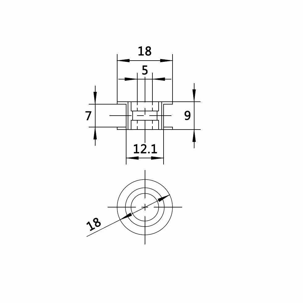 WINSINN GT2 koło pasowe sterujące 20 zębów 5 mm otwór 6 mm szerokość aluminium do drukarki 3D 5 szt.