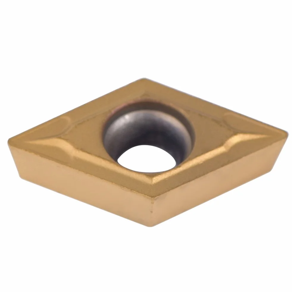 10pcs Kształt Diamentowy Wstawki do wkładek węgla do zwykłej maszyny ze stali nierdzewnej narzędzie do tokarki narzędzie zewnętrzne z obudowy DCMT11T304-HM YBC251