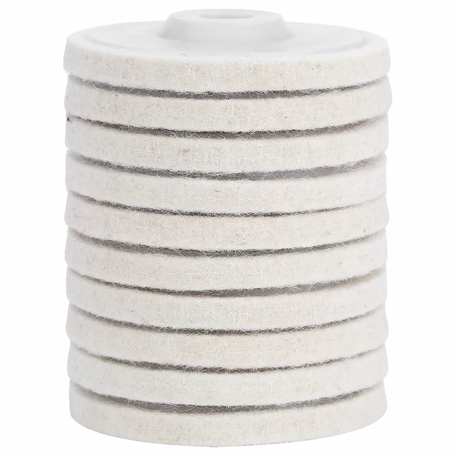 10 sztuk Wool Felt polerskie tarcze polerskie, szlifierki kątowe, tarcze polerskie, tarcze polerskie do wełny, zestaw do polerowania, do biżuterii metalowej, młynka cylindrycznego (cienka wełna)