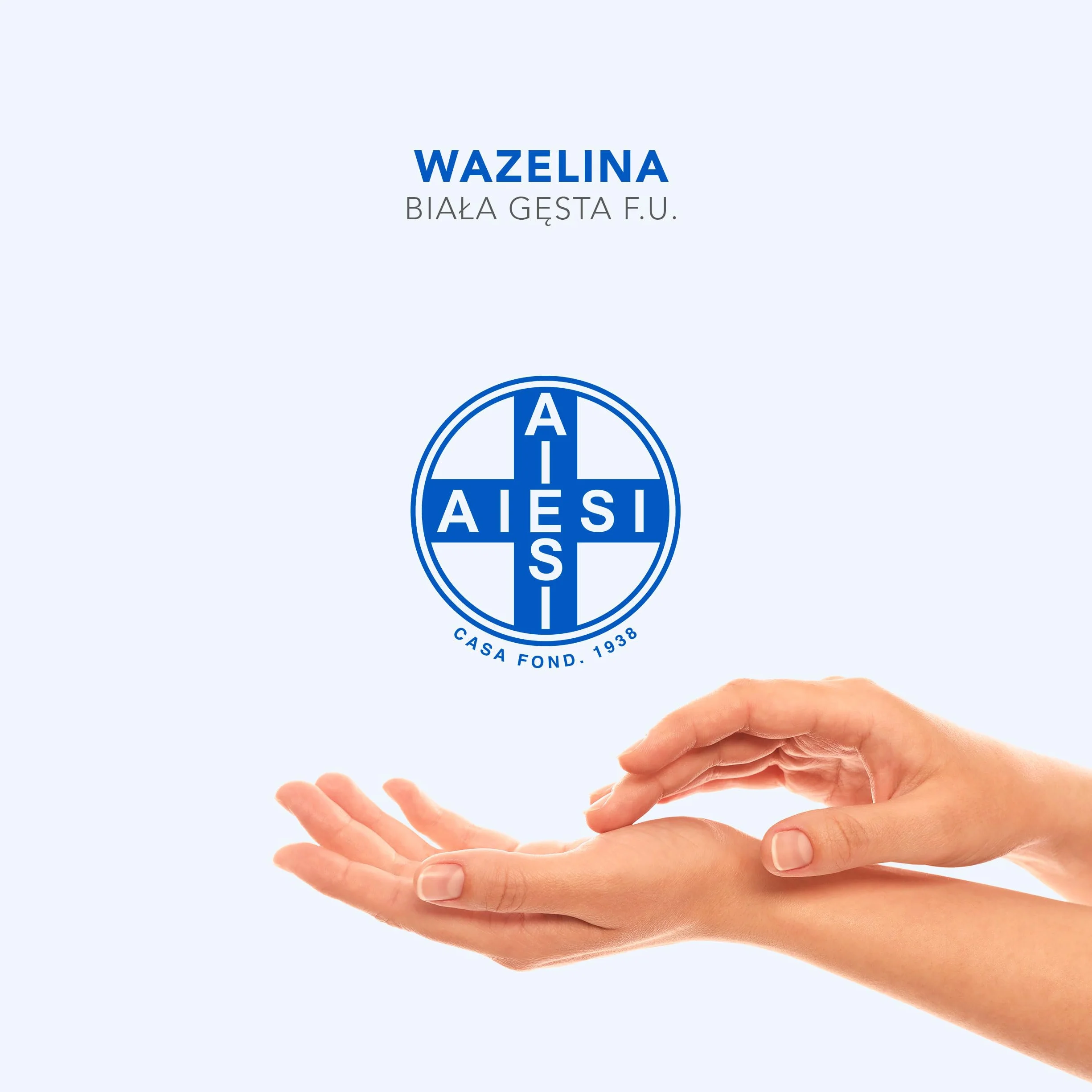 AIESI Czysta biała wirująca wazelina F.U. Słoik 1 kg do użytku medycznego dermatologicznego