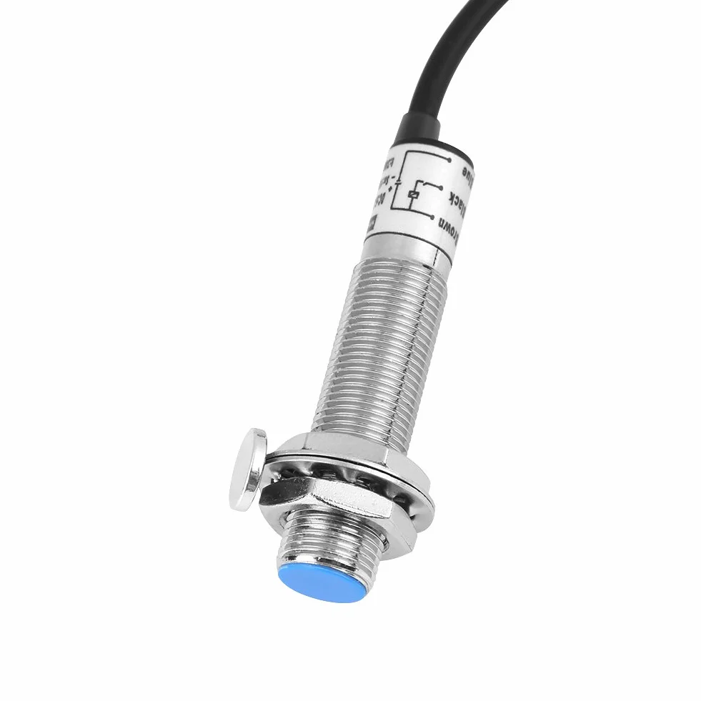 Cyfrowy tachometr LED, prędkościomierz RPM + czujnik zbliżeniowy NPN Halla (czerwony/niebieski) (czerwony)