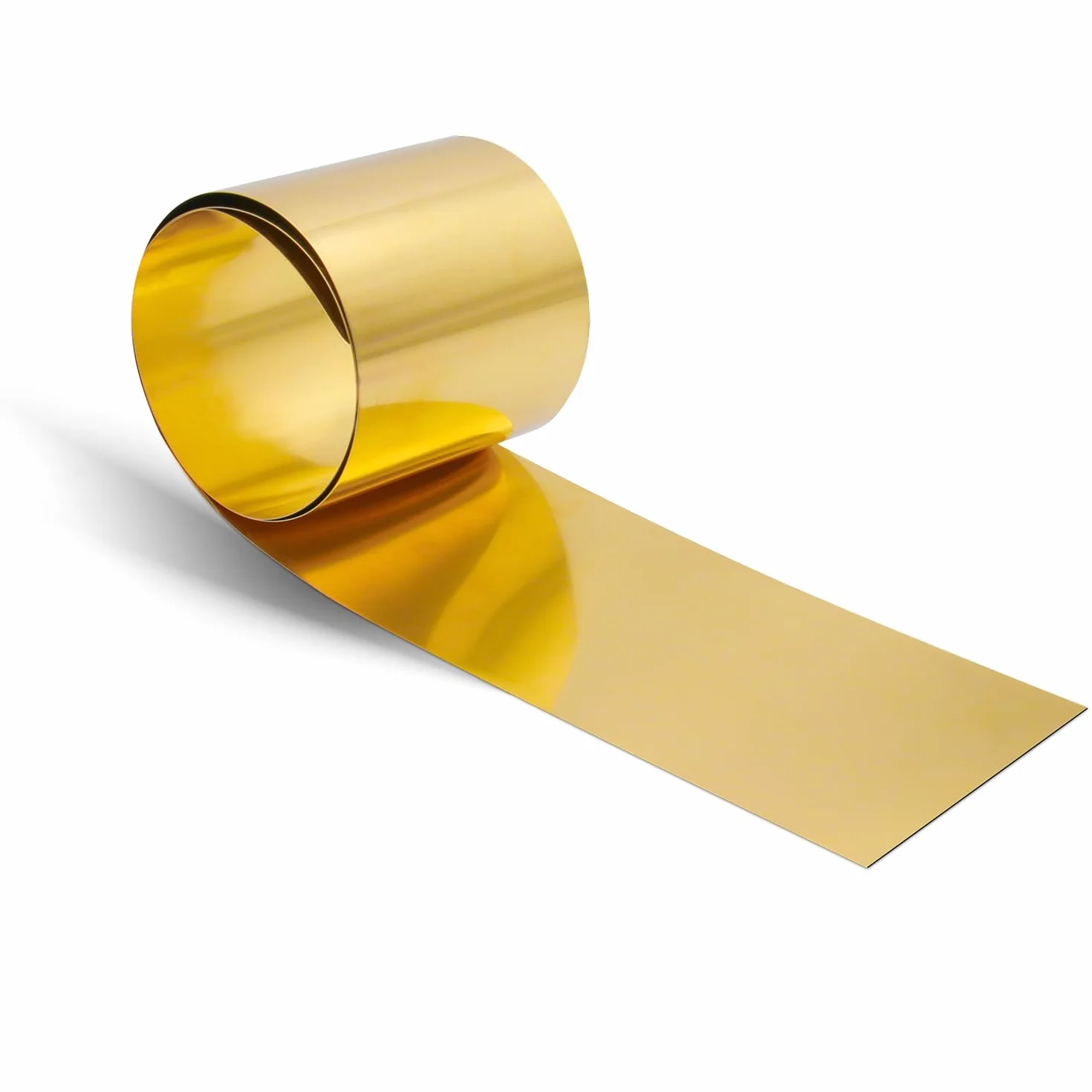 Blacha mosiężna, płyta mosiężna, blacha złota, rolka z blachy mosiężnej, 1000 mm x 100 mm x 0,1 mm, do rzemiosła artystycznego, napraw elektrycznych, projektów DIY