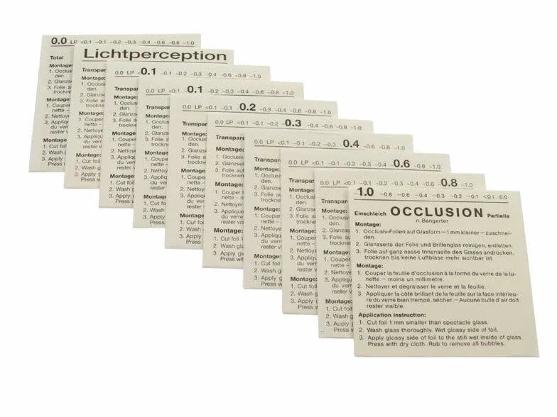 Occlusive Folia do pielęgnacji skórki/zakrywania oczu w różnych stopniach Occlusion <0,1