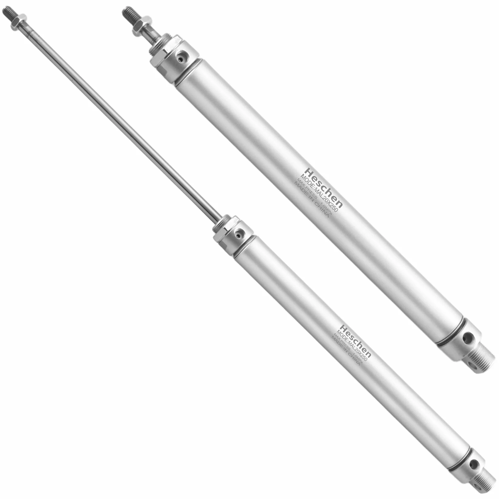 Heschen Pneumatyczny cylinder MAL 25-250 PT1/8 25 mm 250 mm podwójne działanie