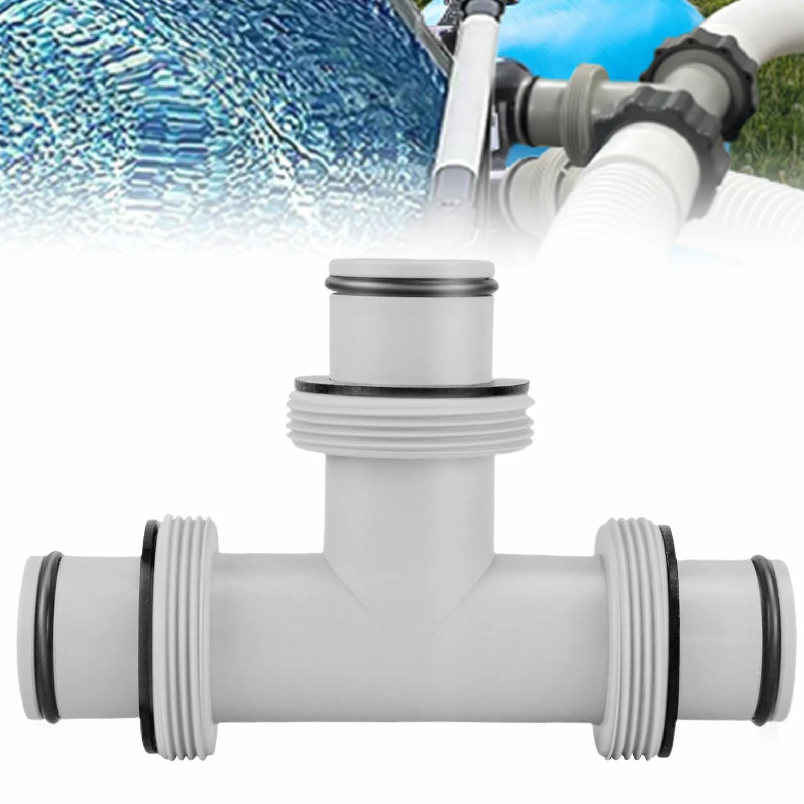 Łącznik do węża basenowego 3-drożny Ø 38 mm trójnik adapter Intex Bestway Coleman