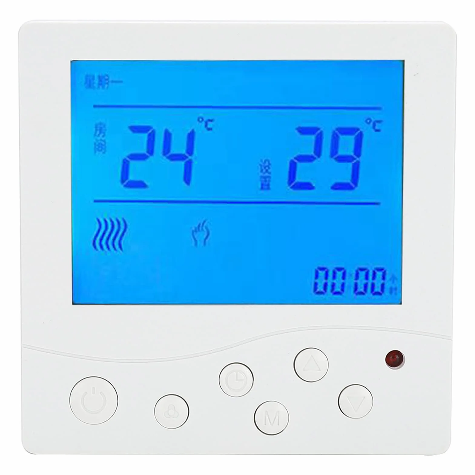 Cyfrowy Termostat Naścienny Regulator Temperatury Ac220V Wyświetlacz Lcd Ogrzewanie Wodne Panel Sterowania Temperaturą Ogrzewania Podłogowego 5-4,Termostat
