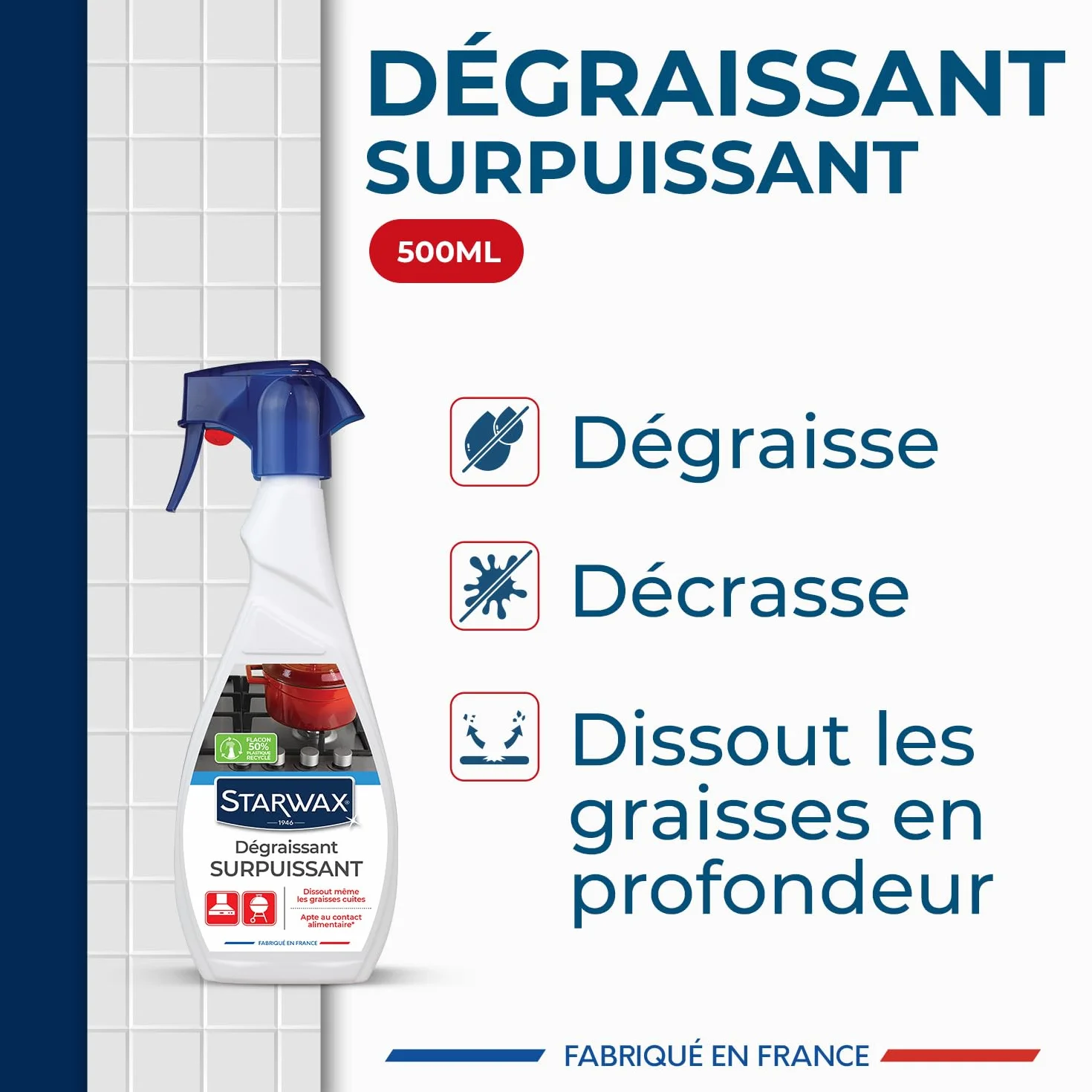 STARWAX - Supermocny spray odtłuszczający do kuchni - 500 ml