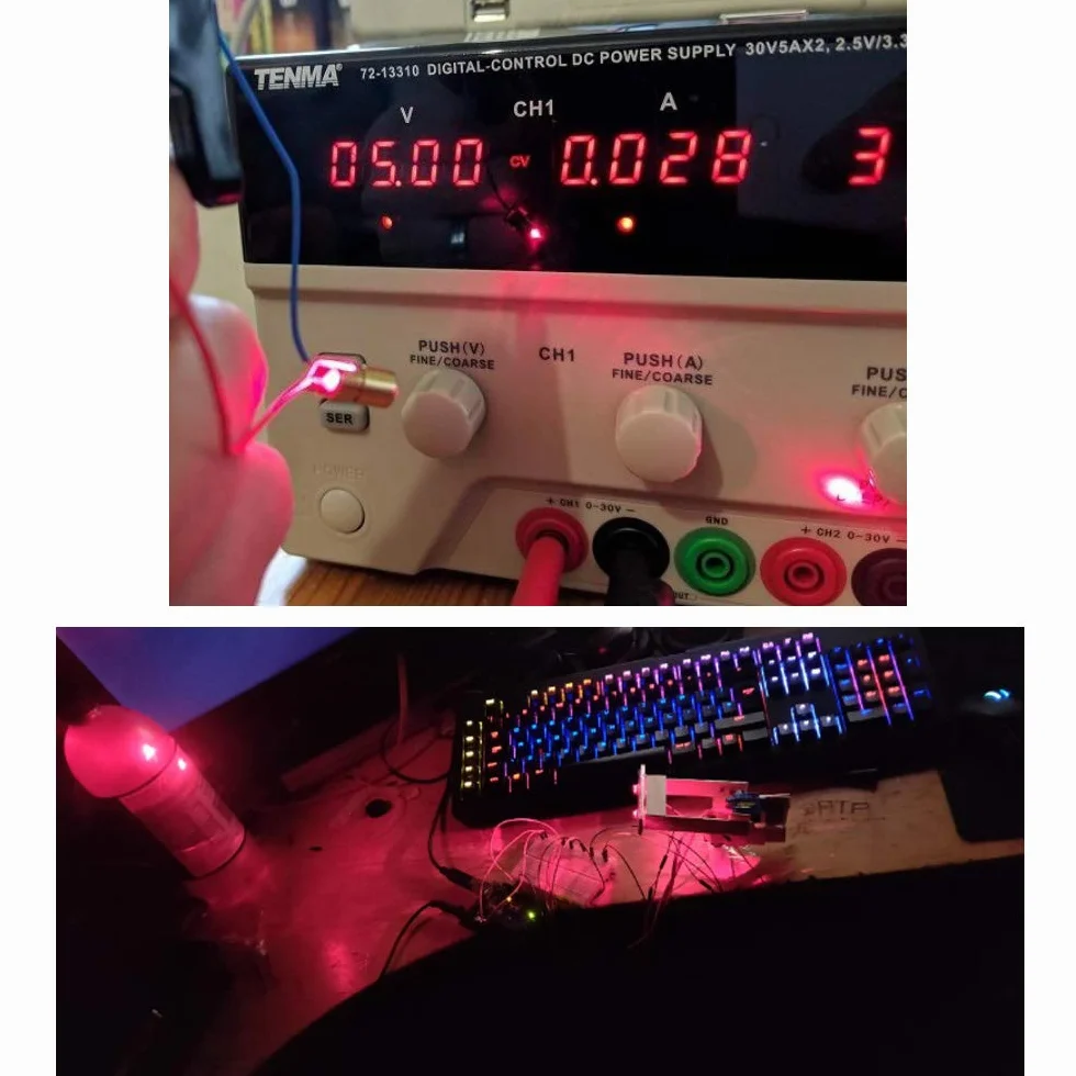 CESFONJER 15 szt. głowica laserowa 3 V z czerwoną kropką 5 mW 650 nm