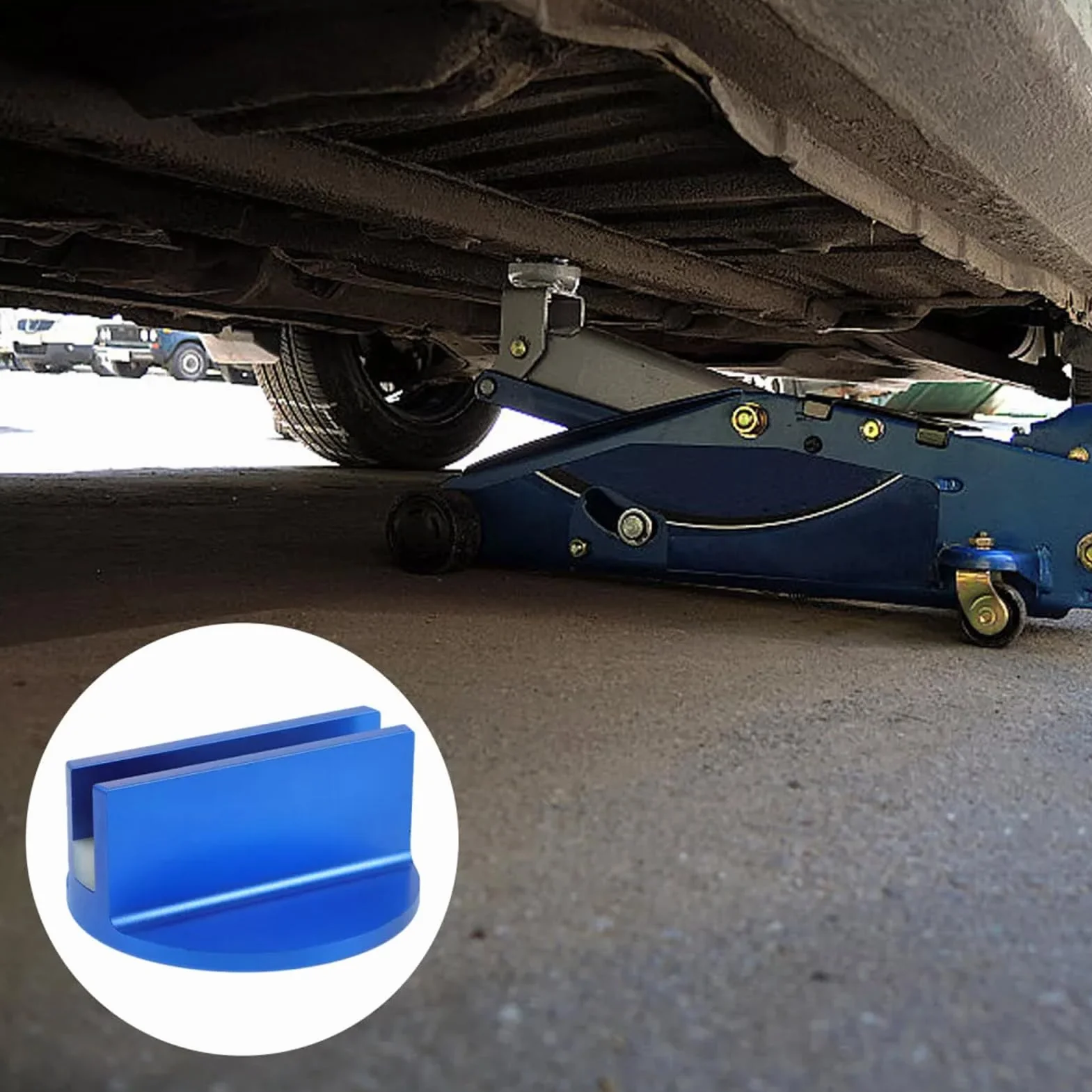 Pinch Weld Jack Pad, Pinch Weld Jack Adapter | Adapter prowadnicy ramy | Jack Pad Pinch Weld Frame Rail Adapter Magnetic Grooved for Sub-Frame Vehicle Floor Jack