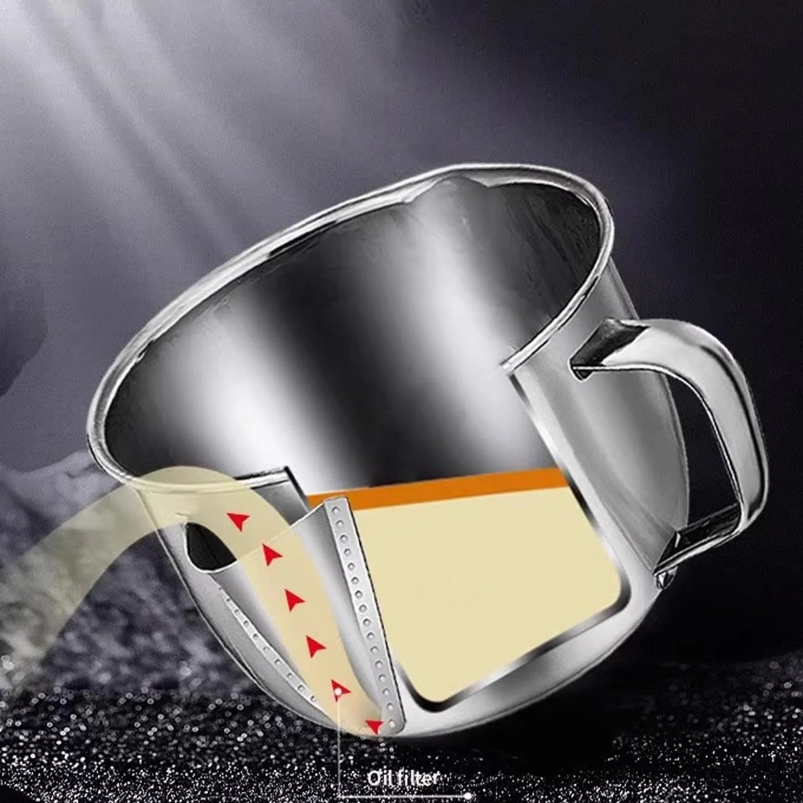 Separator tłuszczu ze stali nierdzewnej sitko do oleju kuchennego