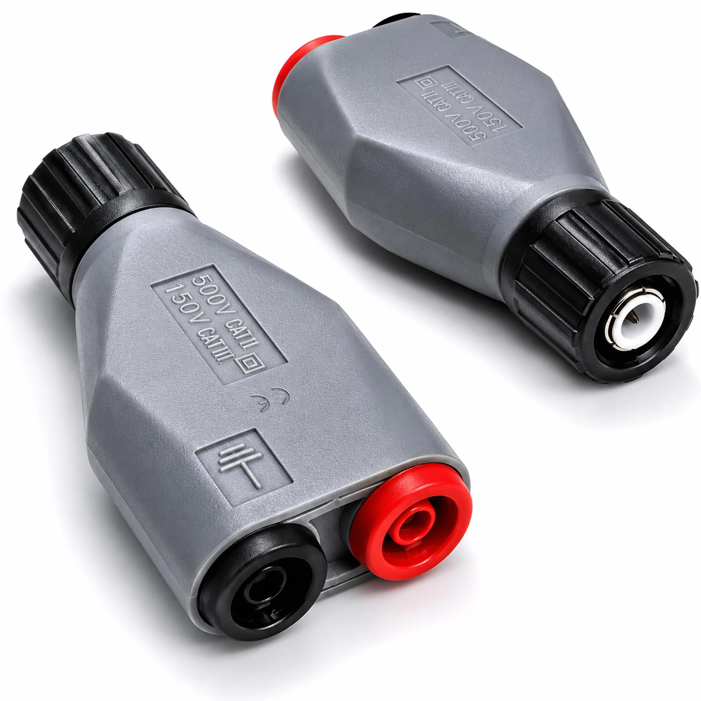 PeakTech P 7055 BNC adapter wtyczka bananowa gniazda akcesoria do oscyloskopu 4 mm izolowany