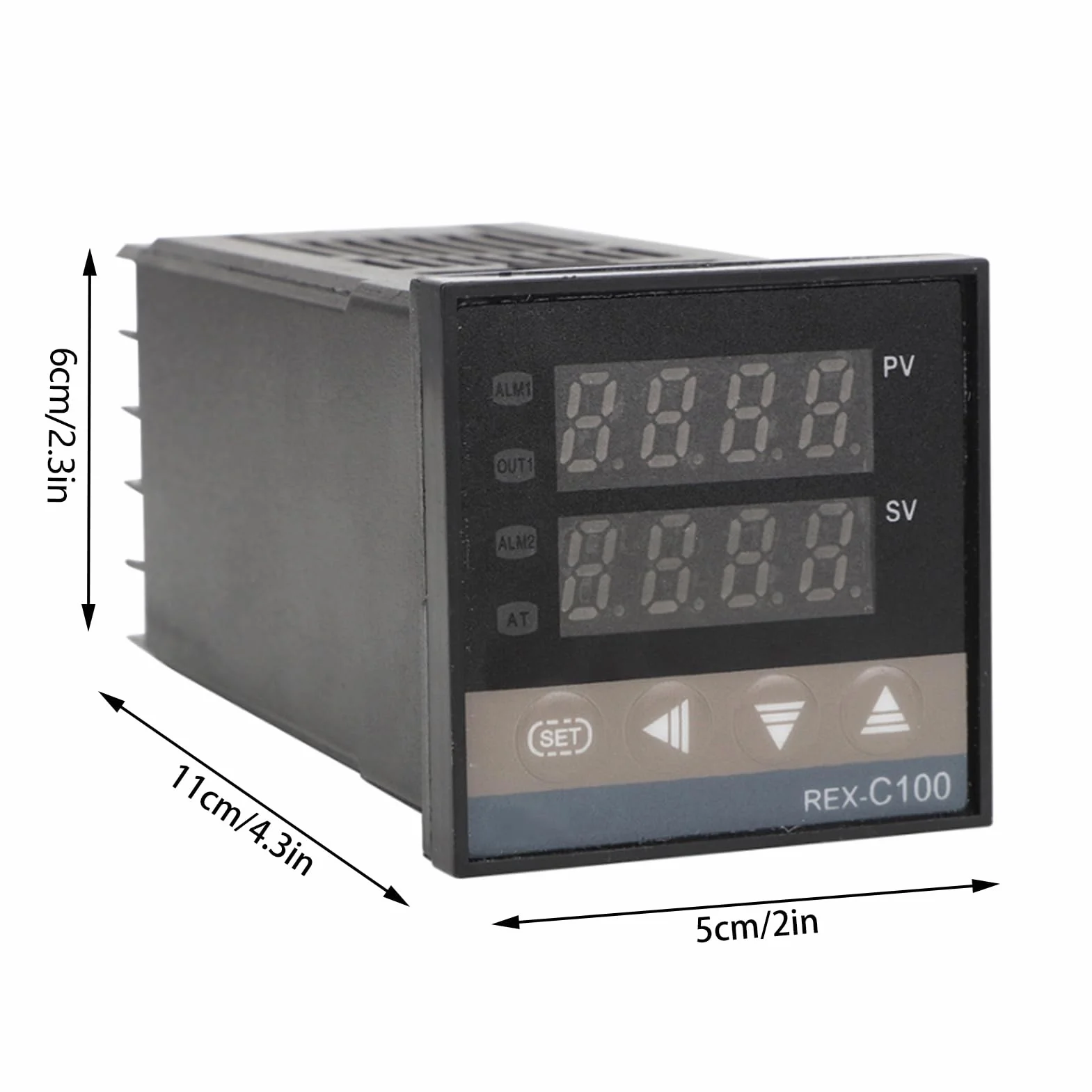 REX-C100 PID Regulator temperatury, inteligentny termostat cyfrowy z termoparą typu K przekaźnik SSR 40A dla przemysłu chemicznego przemysłu energii elektrycznej