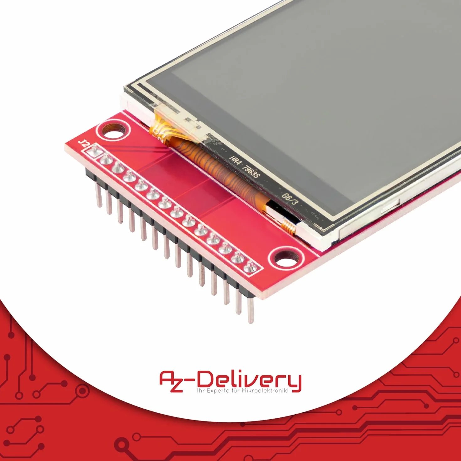 AZDelivery 2,4 cala LCD TFT ekran dotykowy 320x240 ILI9341 SPI Arduino Raspberry Pi