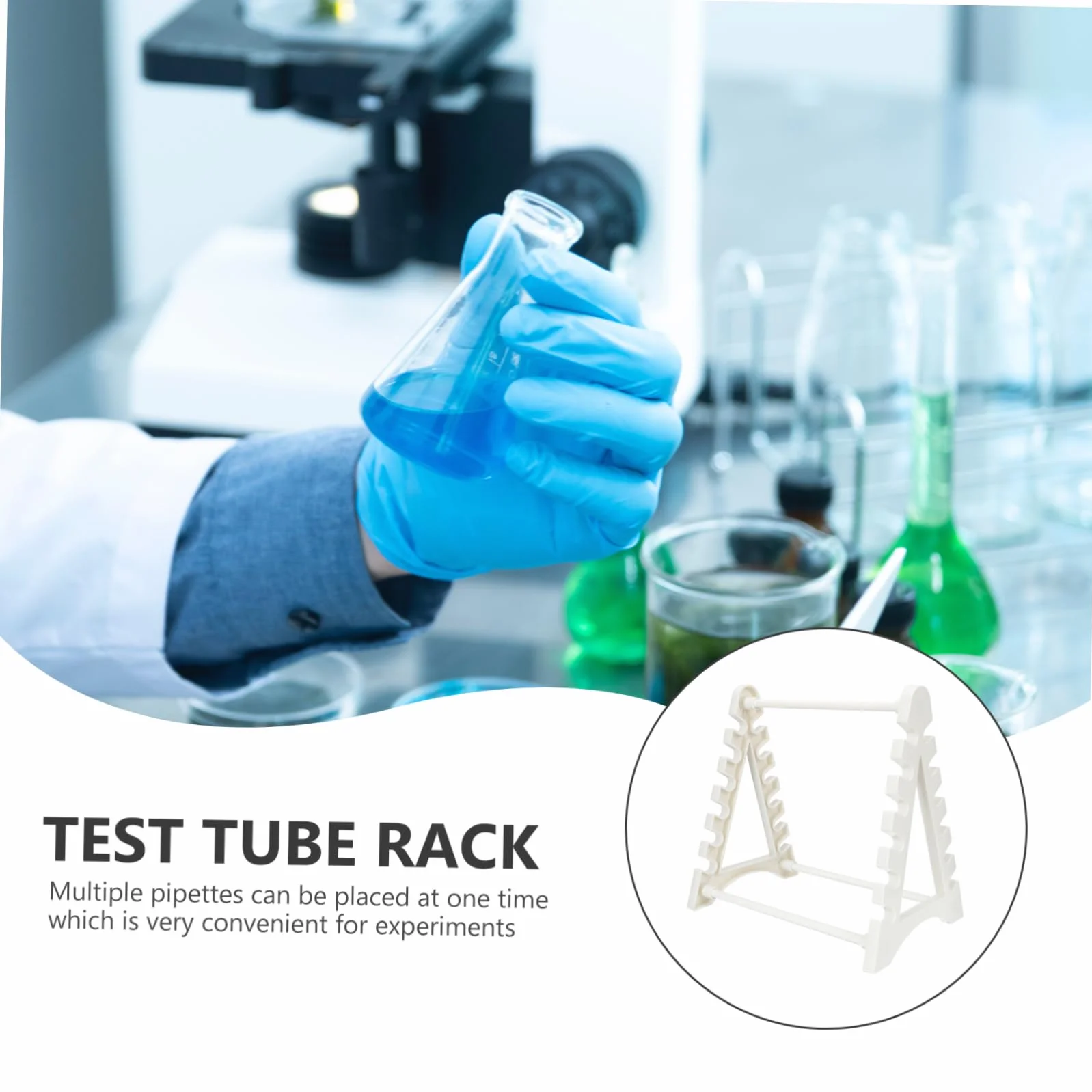 Mobestech 1 Szt Plastikowy Stojak Na Probówki Kroplomierz Pipetę Termometr Przechowywanie W Szpitalu I Laboratorium