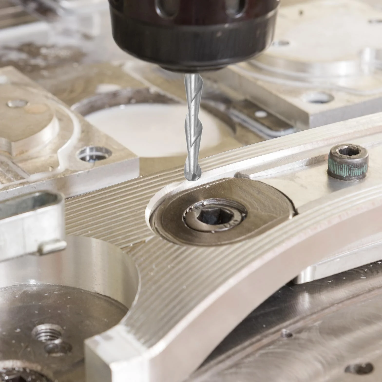 QUARKZMAN 10 szt. Frezy z łbem kulowym CNC Router 1/8" Chwyt 1,0-3,175 mm spiralne rosnące cięcie 2 rowki narzędzia frezarskie frez twardy metal integralny do PCB akryl plastik