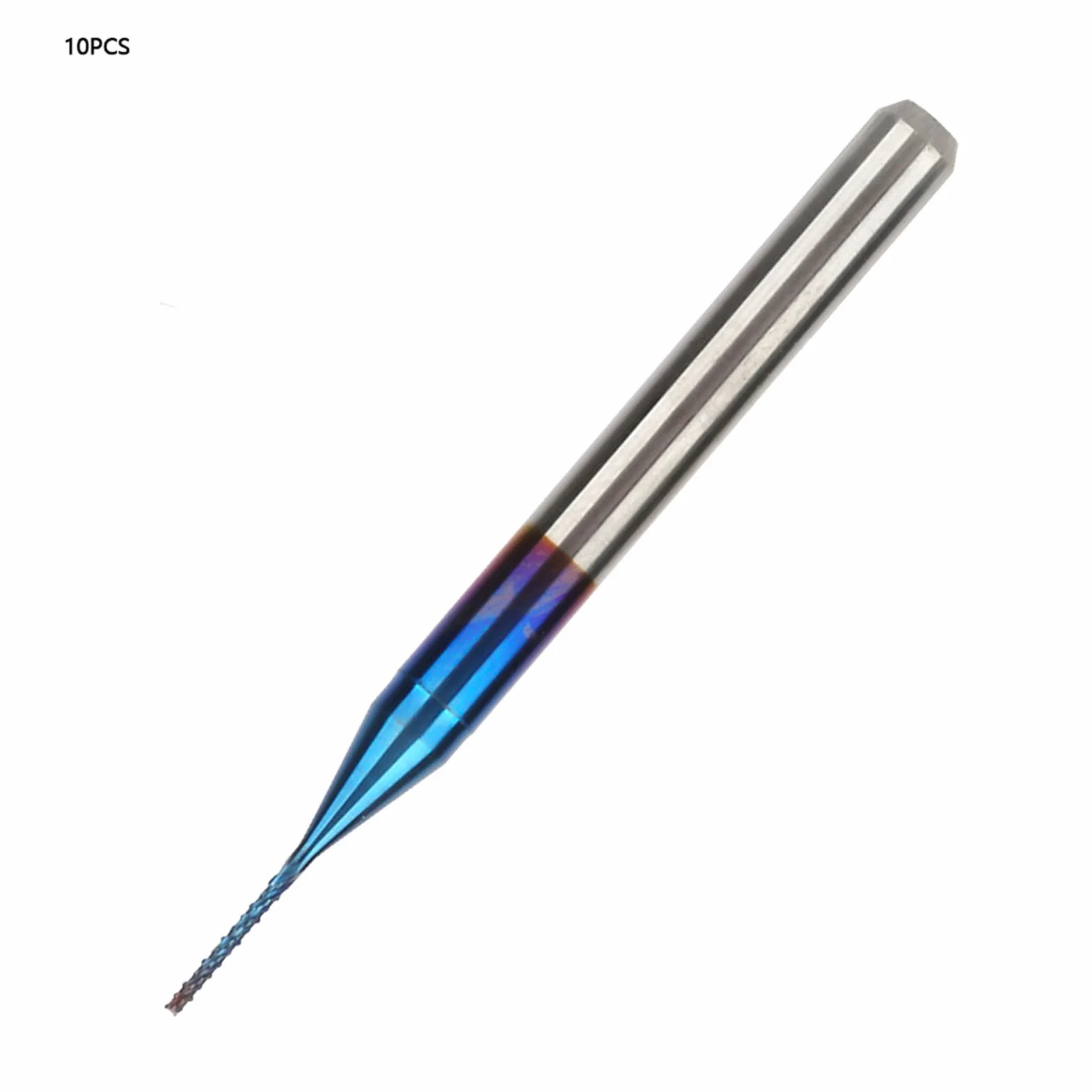 Zestaw Frezów z Węglika Wolframu do Grawerki PCB 0.5-0.9mm 10 Sztuk