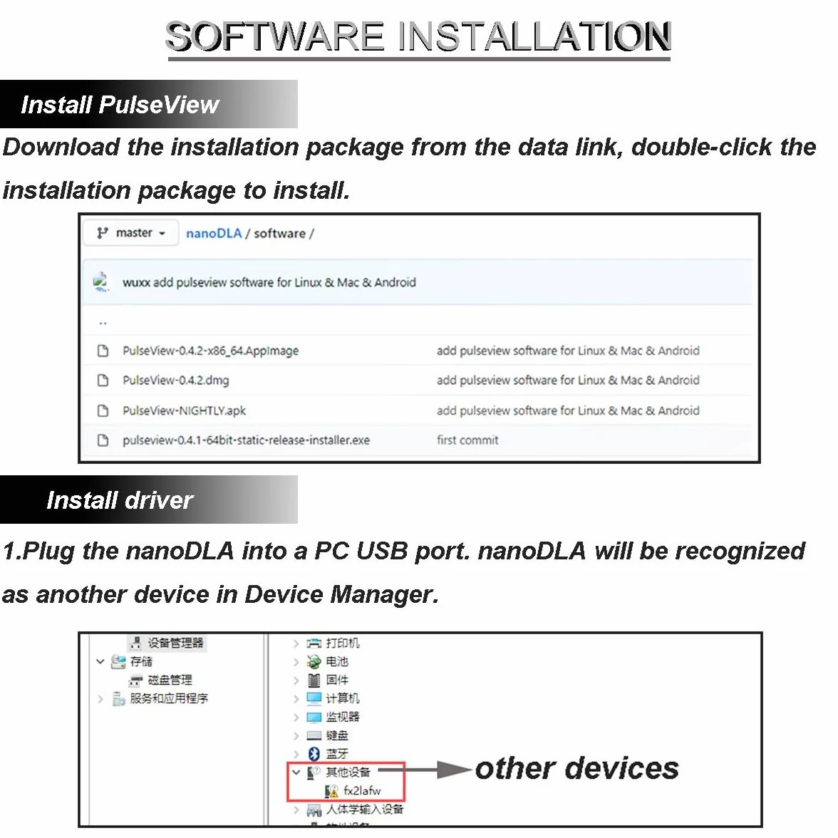 Logic Analyzer 8 CH 24 MHz interfejs typu C ARM-FPGA mikrokontroler analiza protokołów
