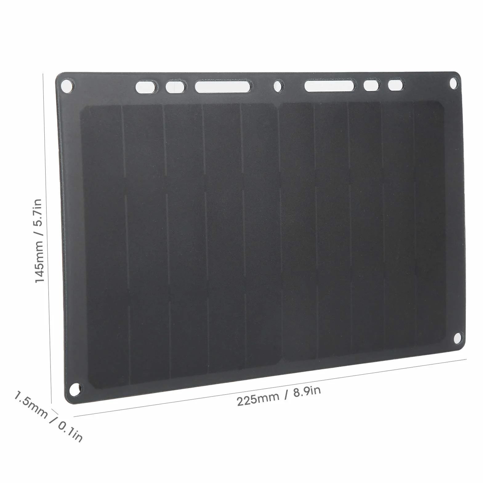 6V 10W Monokrystaliczny panel słoneczny Przenośny panel słoneczny ze standardowym regulatorem napięcia USB/1700mAh Wydajność do 24%