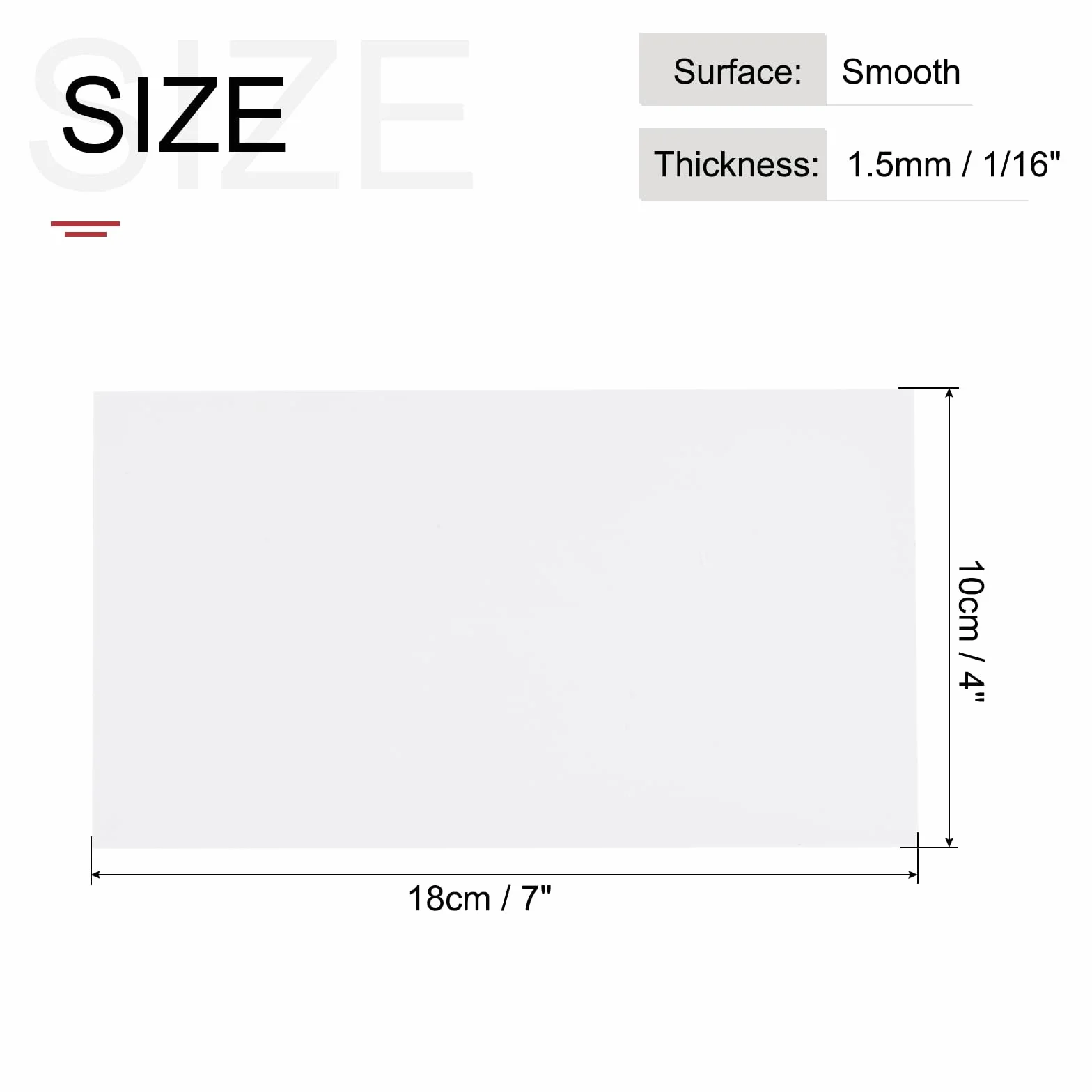 QUARKZMAN Płyta z tworzywa sztucznego ABS 10 cm x 10 cm x 0,06 cala ABS płyty styrenowe do budowy modeli "zrób to sam" panel rzemieślniczy biały