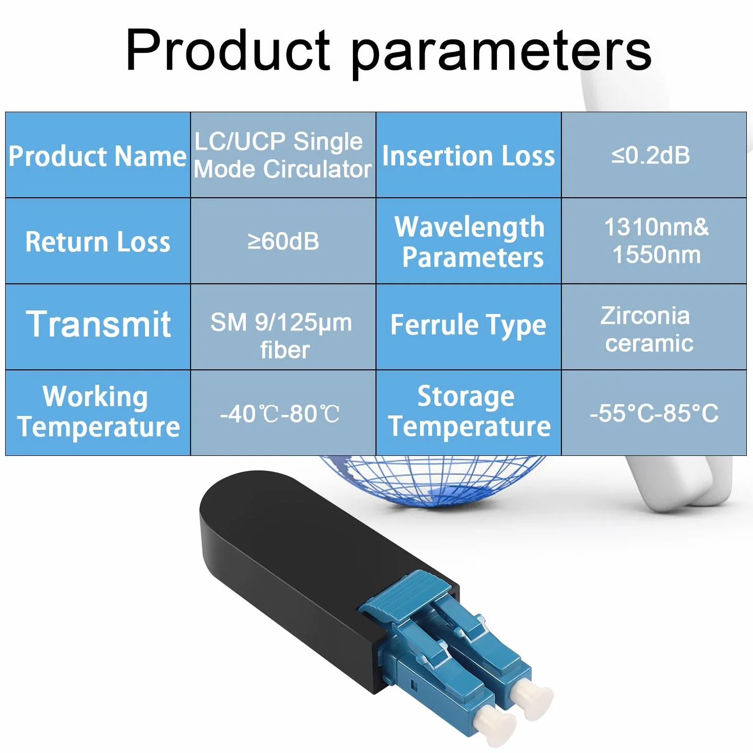 QIANRENON LC jednomodowy adapter światłowodowy typu loop back SM 9/125μm LC/UPC Patchcord Looper sprzęgło Duplex wtyczka testowa do sieci i testu kabli