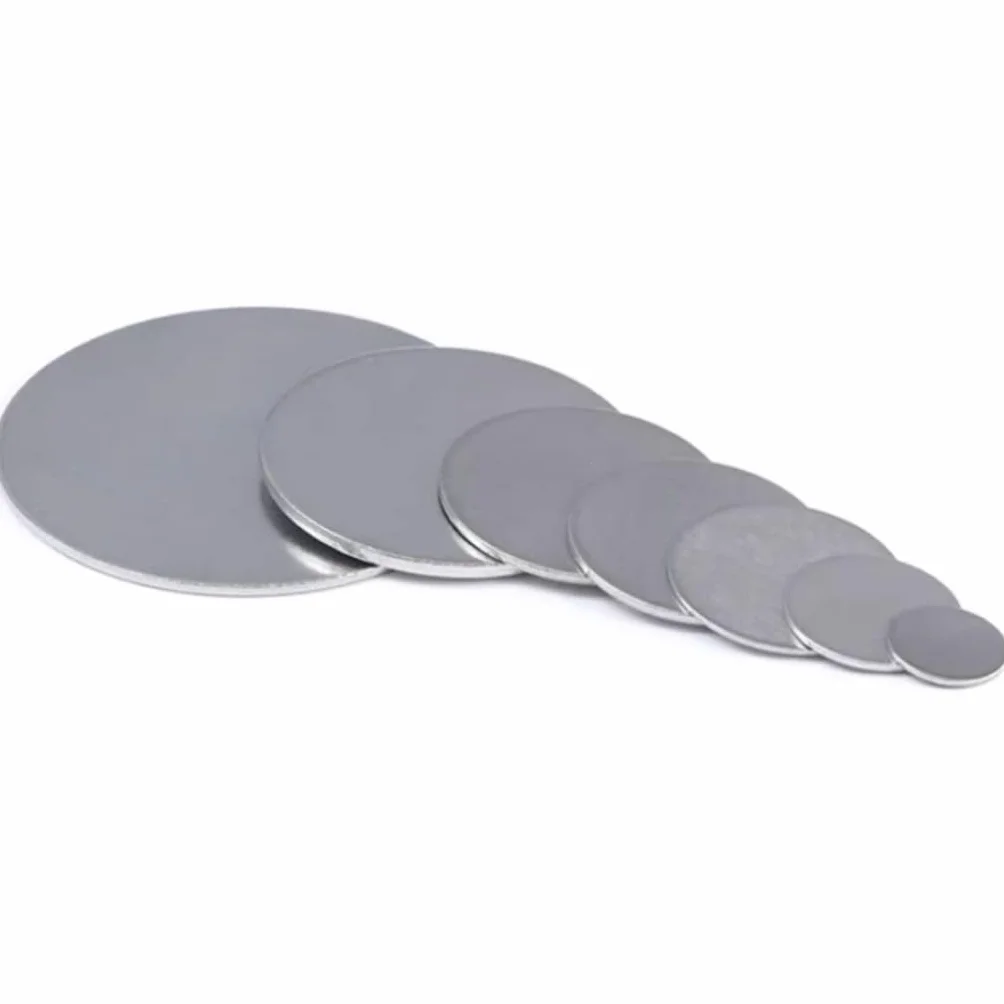 20PC Arkusze ze stali nierdzewnej, 6mm-14mm Krążek ze stali nierdzewnej, Solidna mała okrągła blacha stalowa, Grubość 1mm/1.2mm/1.5mm/2mm/2.5mm/3mm Okrągły dysk z blachy metalowej(6mm*1mm)