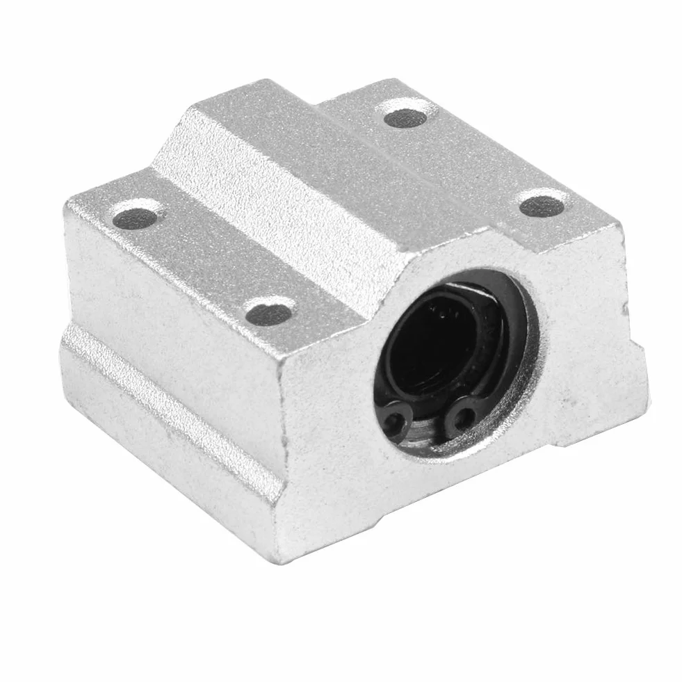 100 mm wał liniowy Ø8 mm prowadnica liniowa precyzyjna pozioma łożysko liniowe łożysko pionowe + łożysko kulkowe drukarka 3D CNC (typ-5, 2 zestawy, 100 mm)