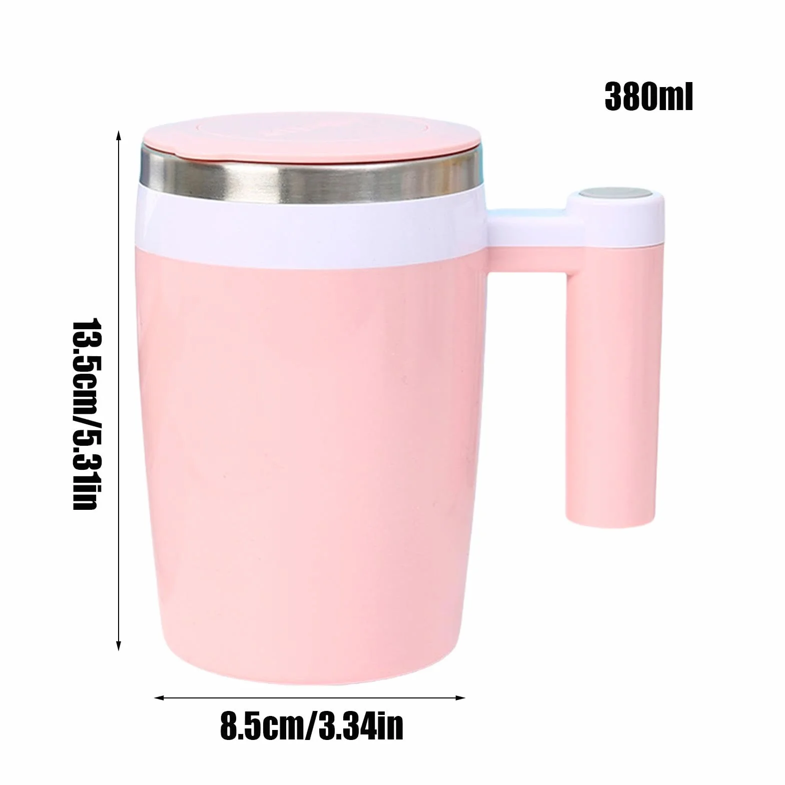 Automatyczny kubek do mieszania, magnetyczny kubek do kawy, przenośny elektryczny samomieszający się naczynia do picia automatyczny mikser do herbaty mlecznej czekolady, 13 x 8 cm