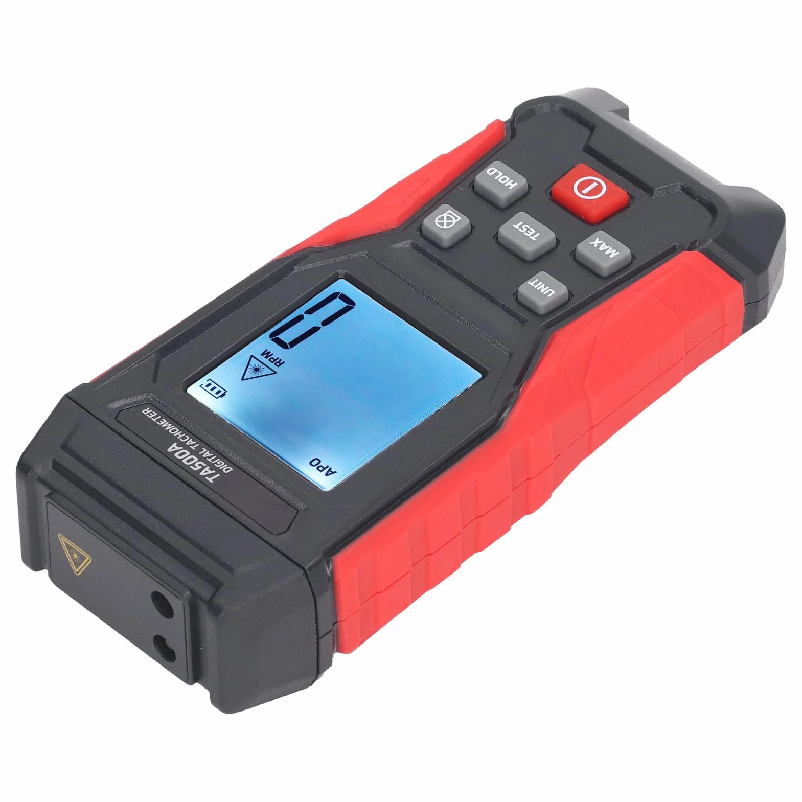 Obrotomierz RPM, Obrotomierz Cyfrowy, Bezkontaktowy Przenośny Miernik RPM, Zawór z blokadą, Pomiar 3-100000RPM, Czujnik Półprzewodnikowy, Łatwe, Tachometry