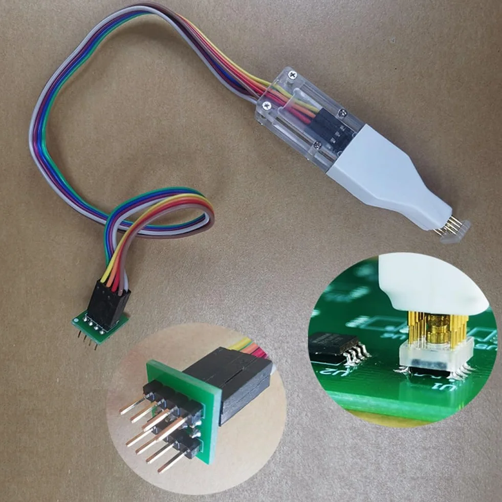 Booso Wson Chip Download Burn Write Probe Spring Needle Flash Eeprom Chip Burner Cable Vsonwson 8x6mm 8.5mm