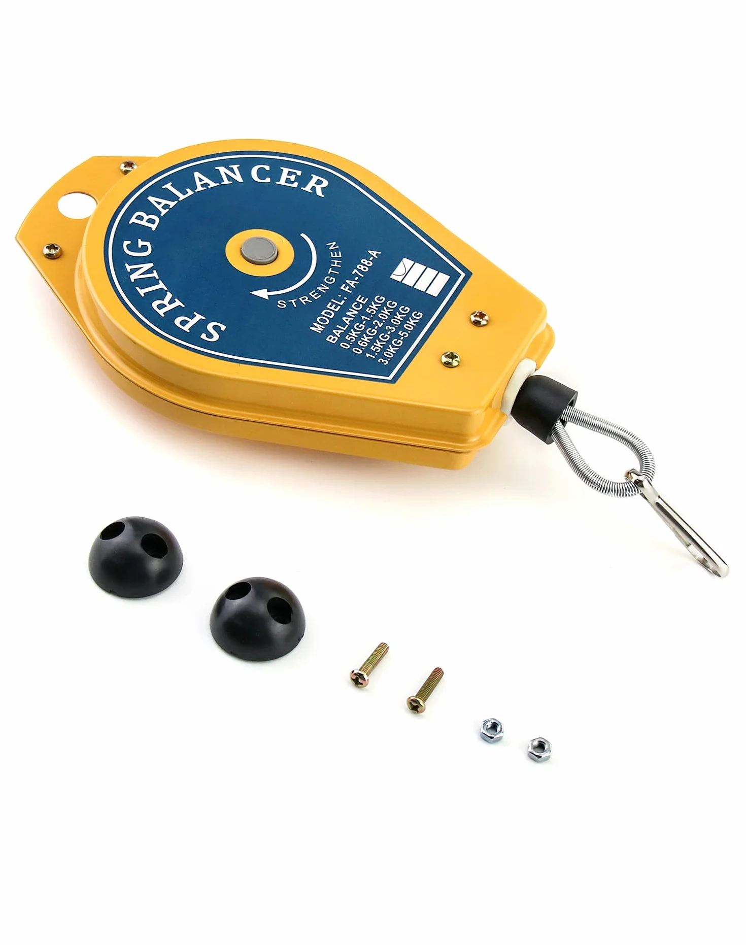 QWORK® balanser sprężynowy, balanser sprężynowy, nośność 0.5 kg - 1.5 kg, do zawieszania narzędzi, podwieszana linia montażowa for Assembly-line