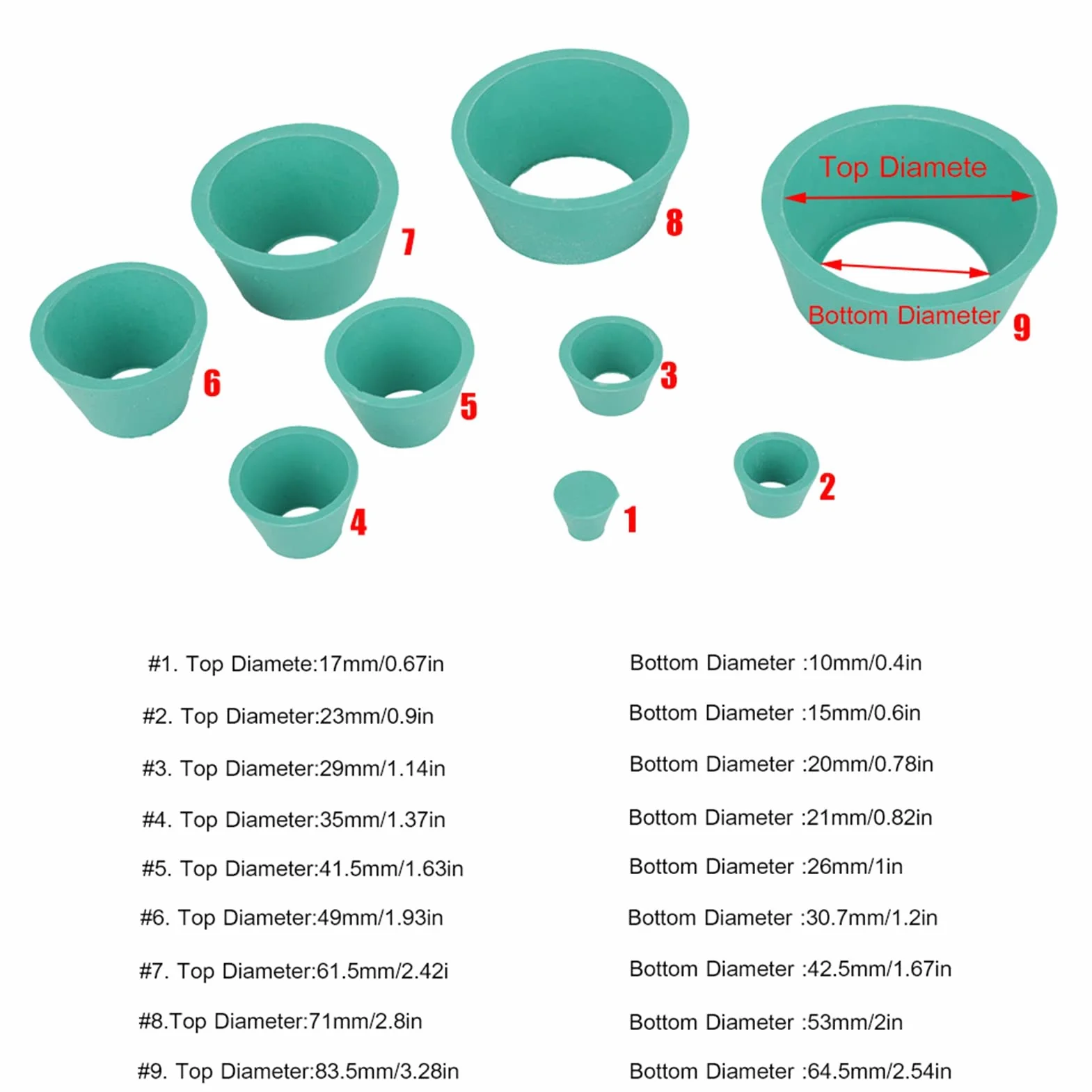Zestaw Lejka Buchnera 60mm Porcelana Adapter Filtra Korek Gumowy