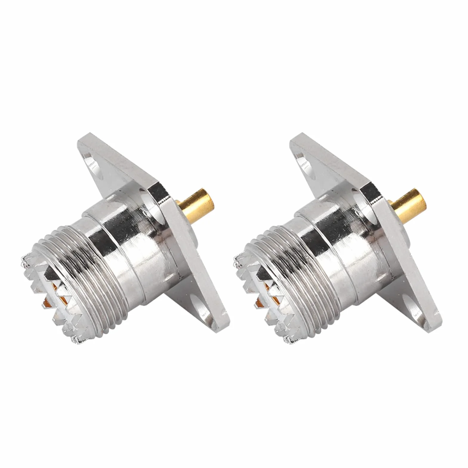 Topiky 2 sztuki gniazdo UHF SO239 Jack panel Chassis Mount RF adapter koncentryczny