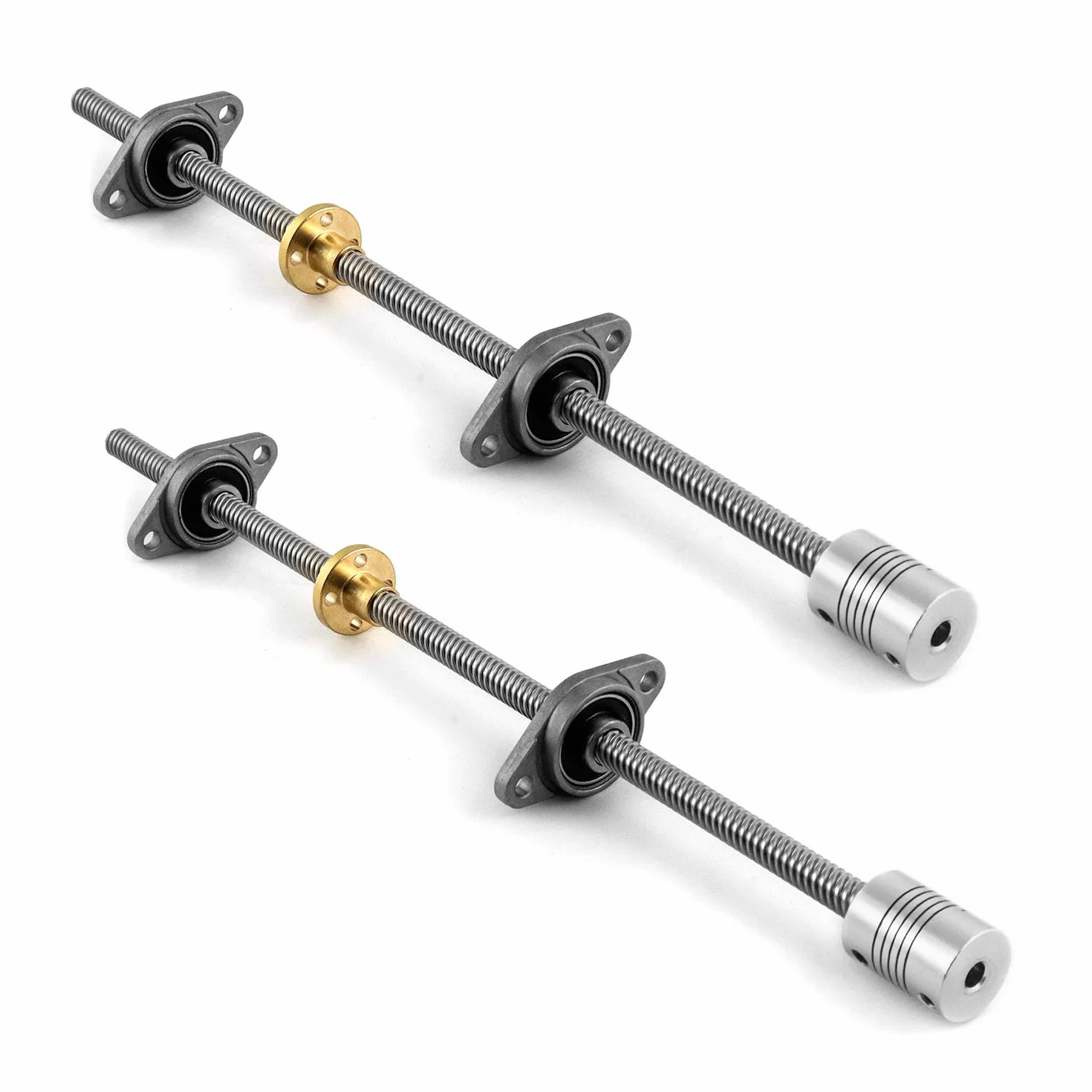QWORK Pręt Gwintowany T8 300mm 8mm do Drukarki 3D Zestaw