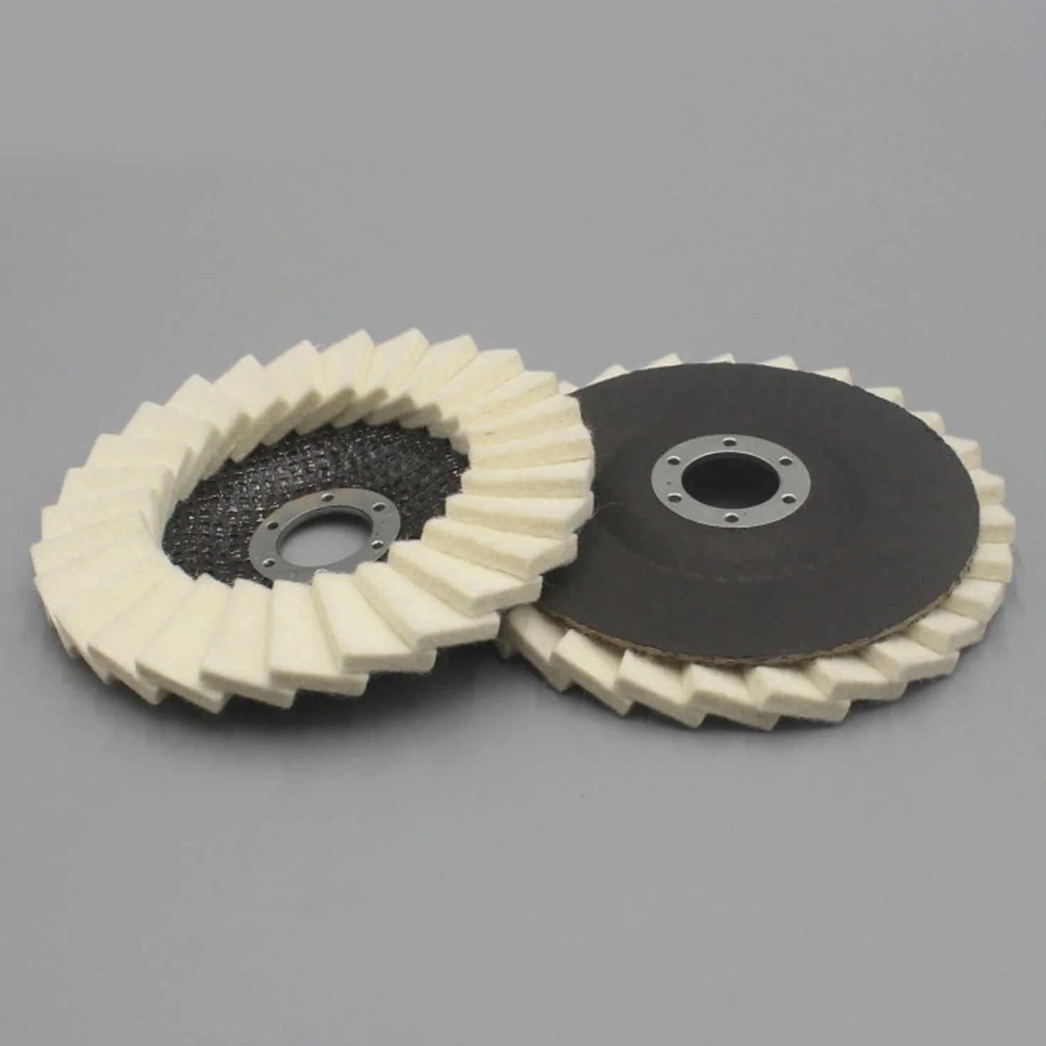 Nakładki polerskie 125 mm do szlifierki kątowej, filcowa tarcza 22,23 mm, zestaw 6 sztuk